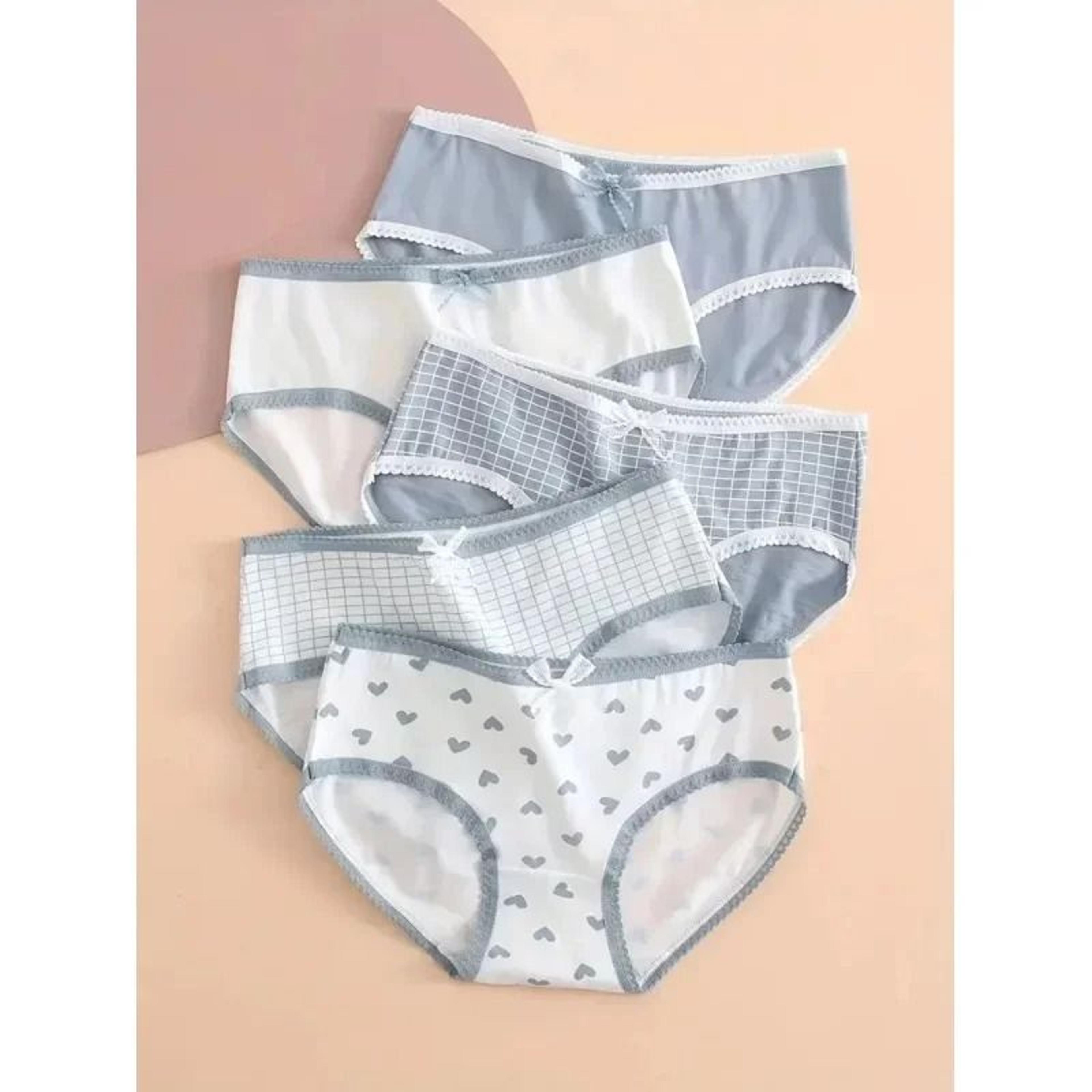 high waist cotton panties set breathable plus size ladies underwear