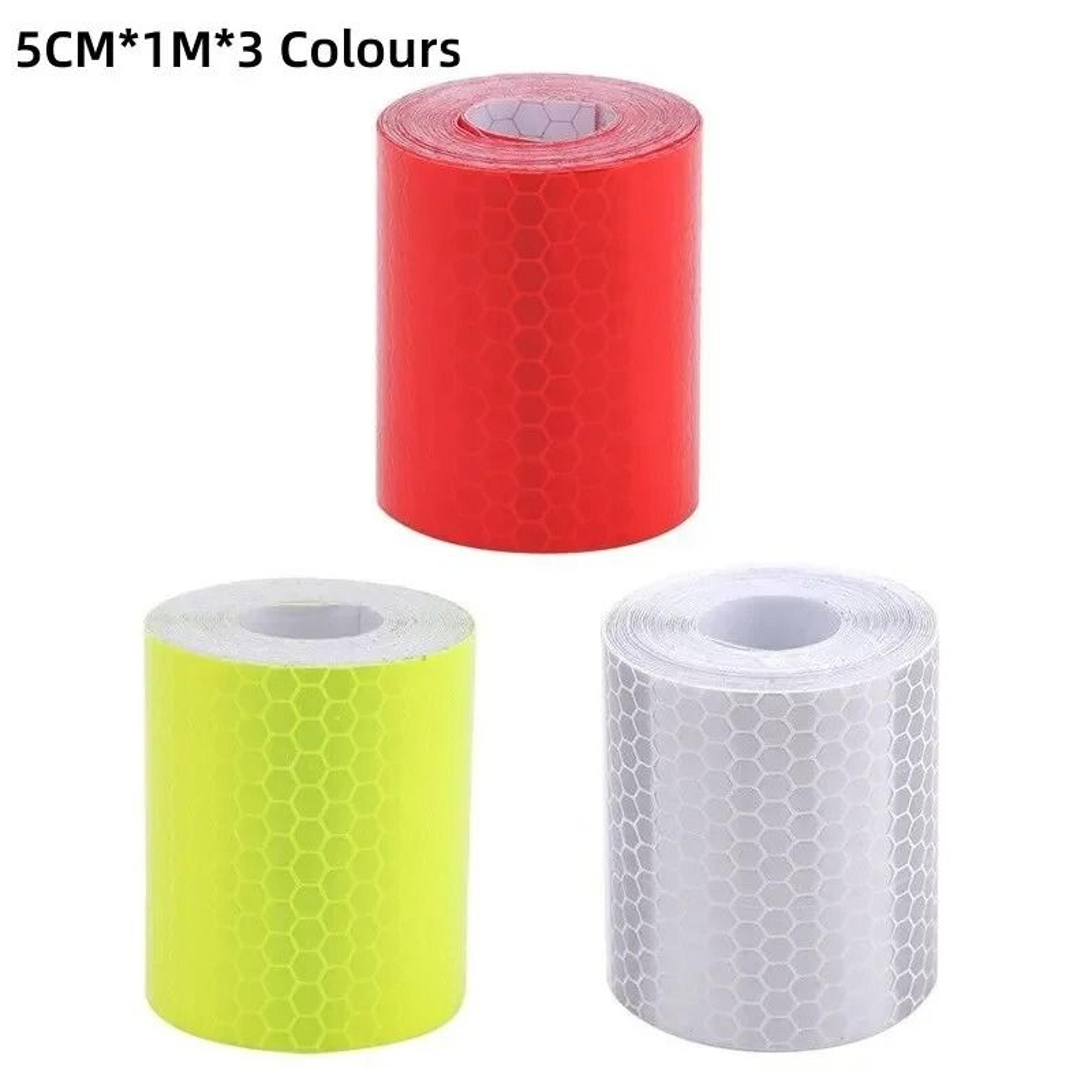 3 pcs reflective warning tape car safety sticker high visibility strip