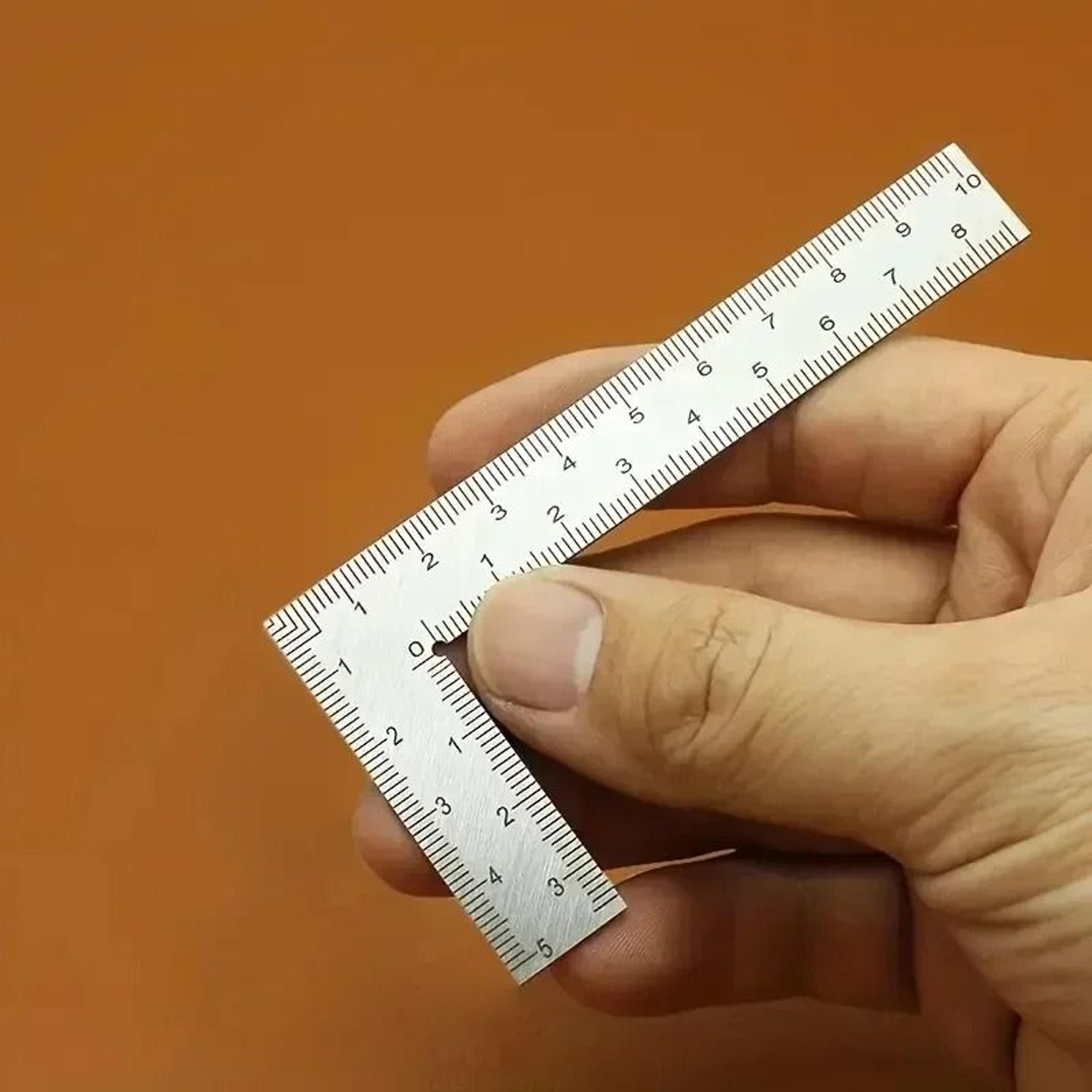 mini stainless steel l shaped ruler precision corner gauge