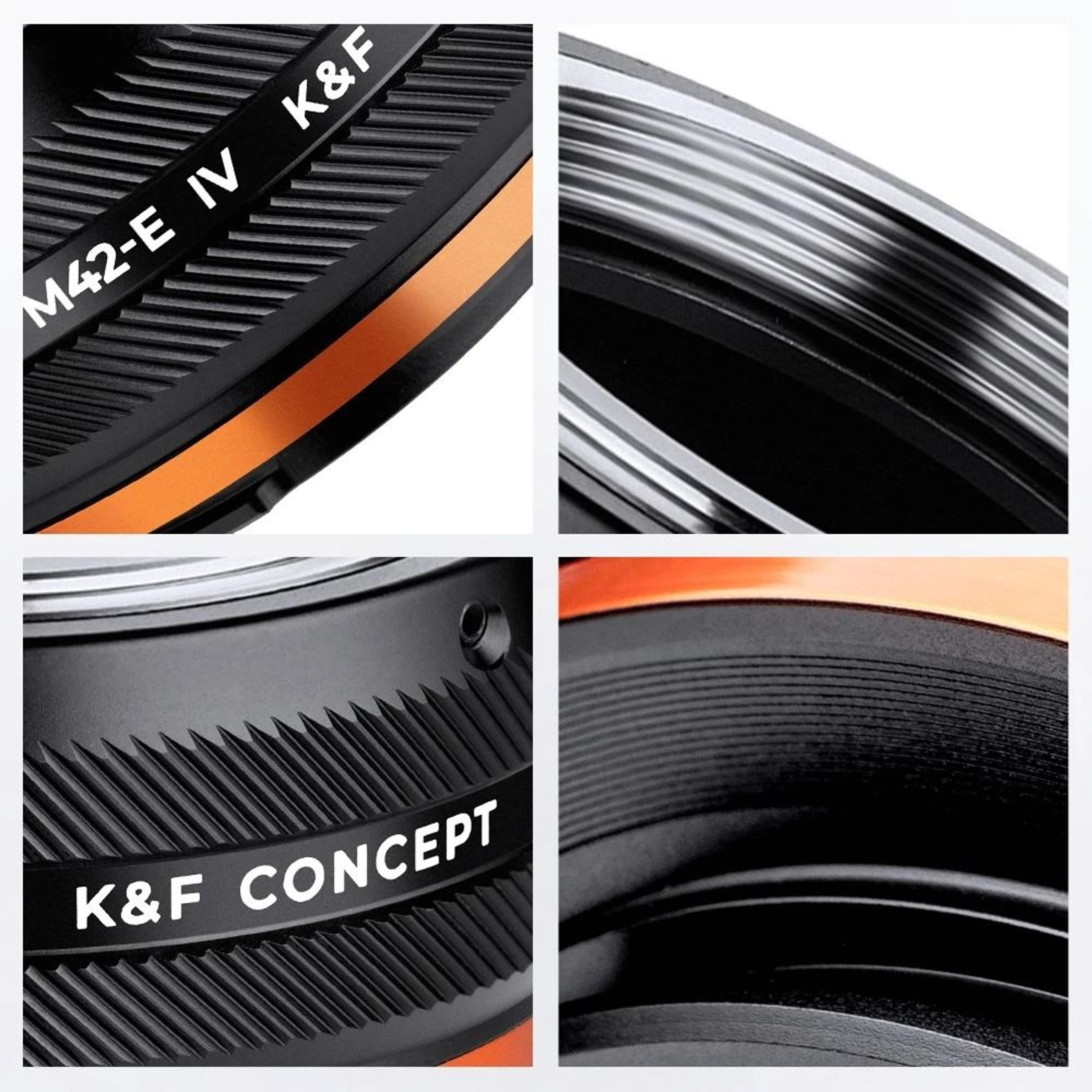 k and f concept m42 lens adapter for mirrorless and dslr cameras