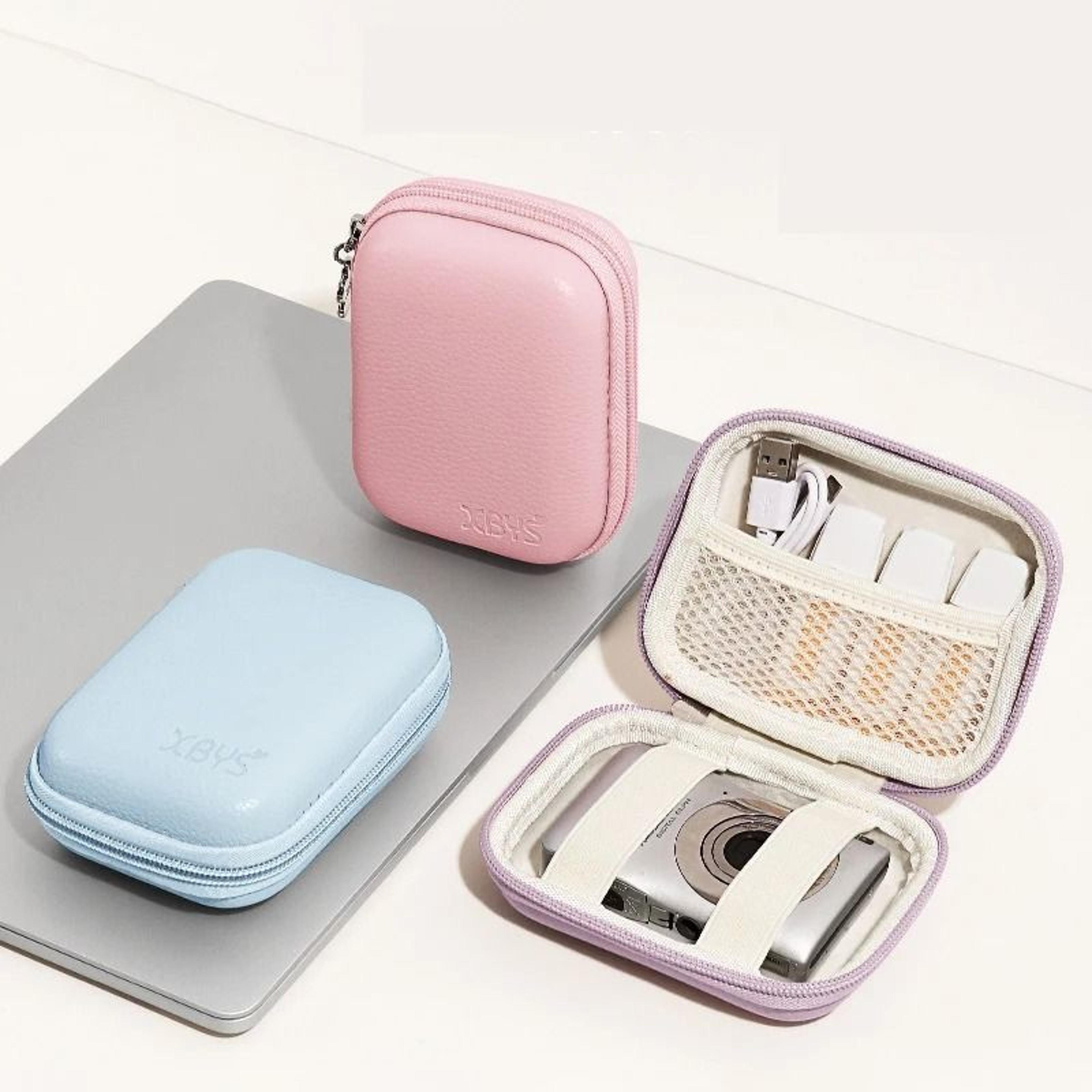 pu leather hard shell camera case for compact digital cameras and accessories