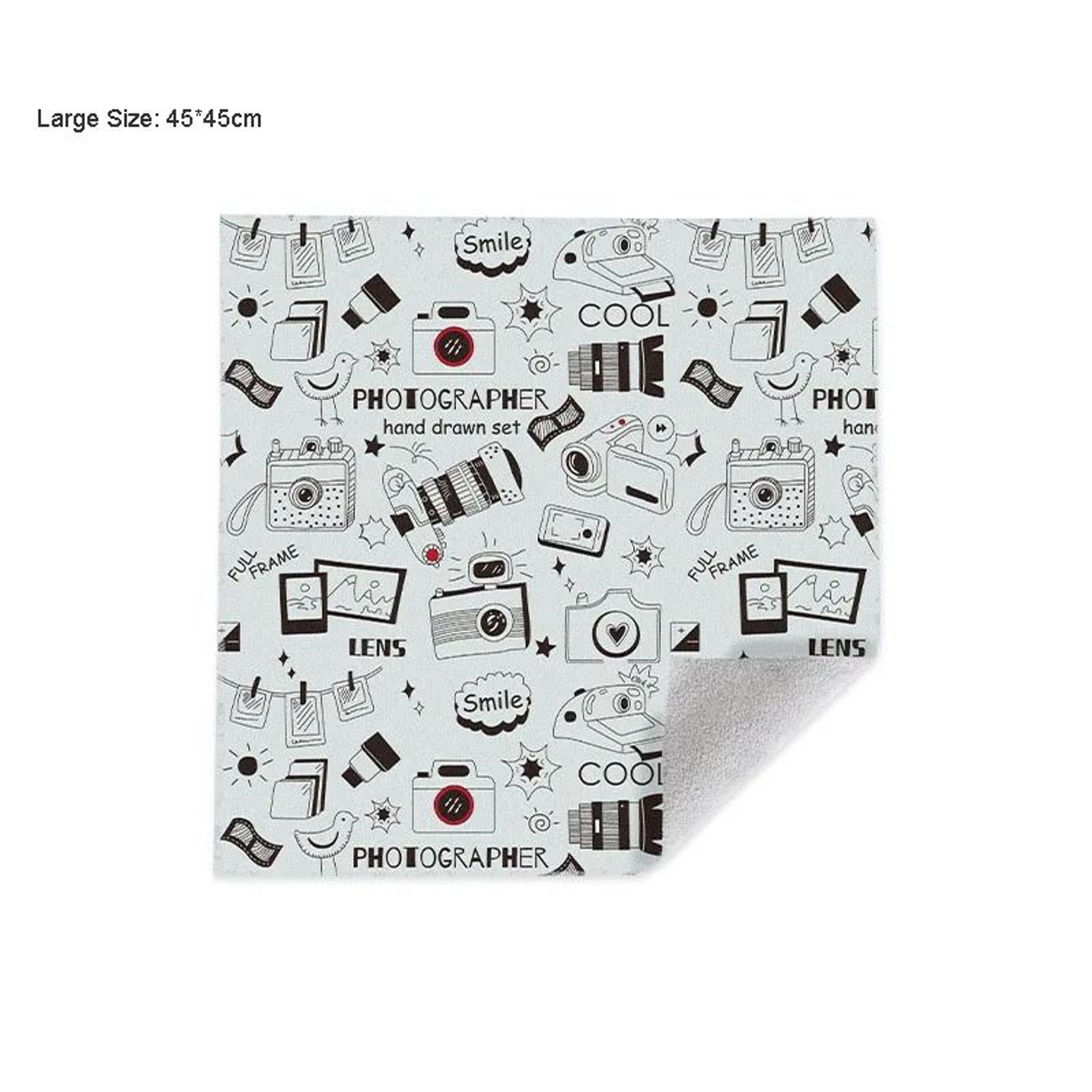 magic self adhesive camera wrap soft protective lens cloth pouch