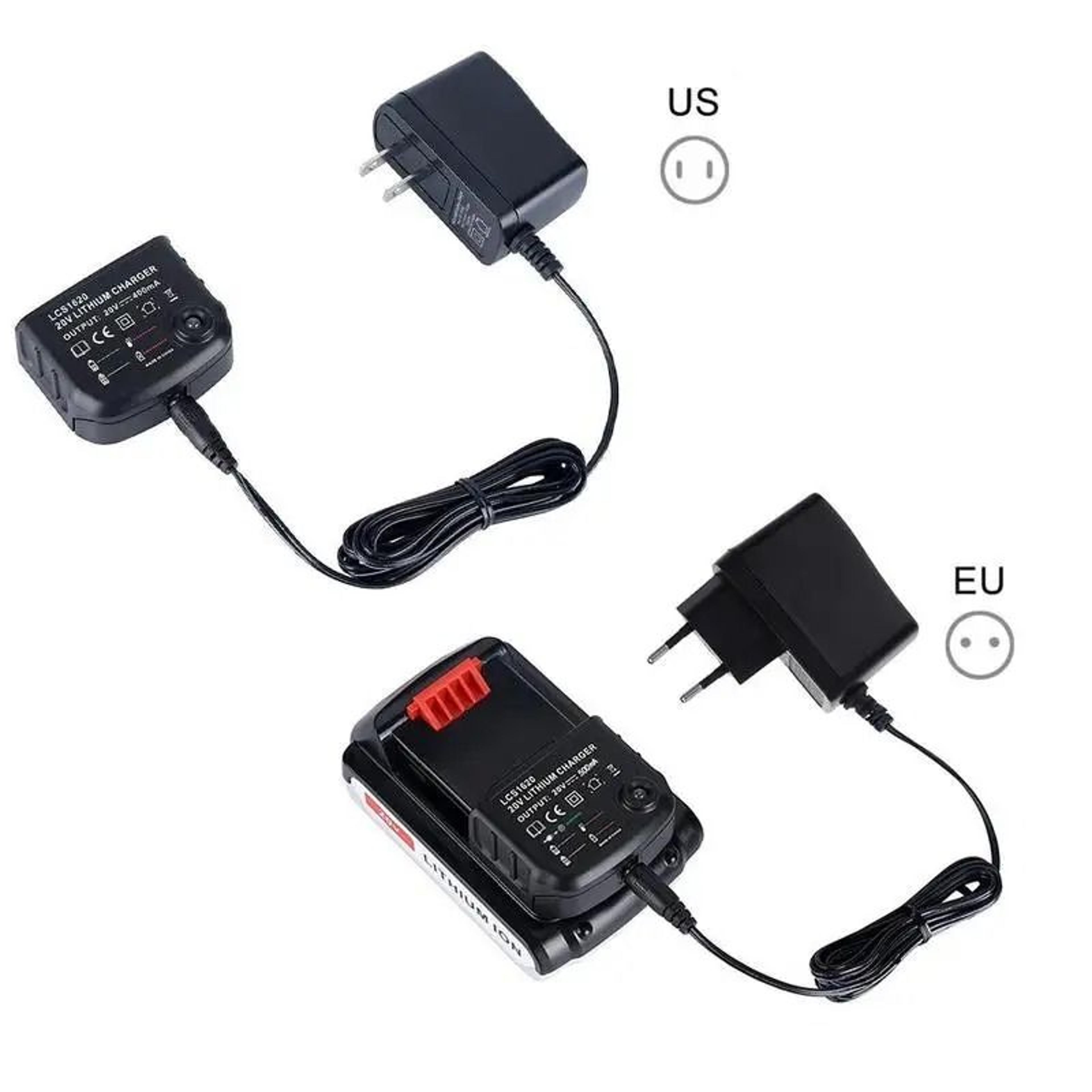 20v lithium battery charger power tool battery adapter charger compatible with black and decker