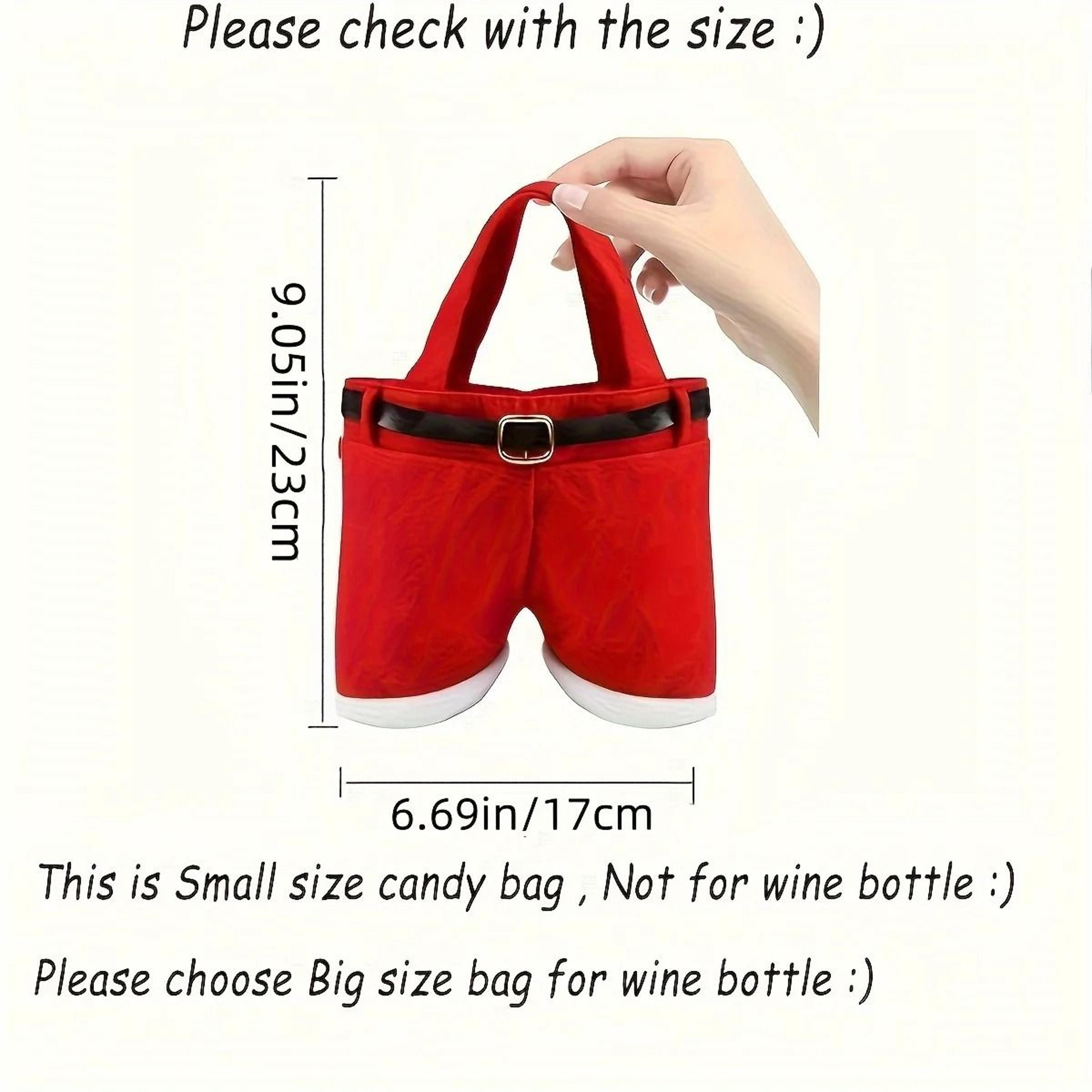 santa pants christmas candy bags festive holiday gift pouches