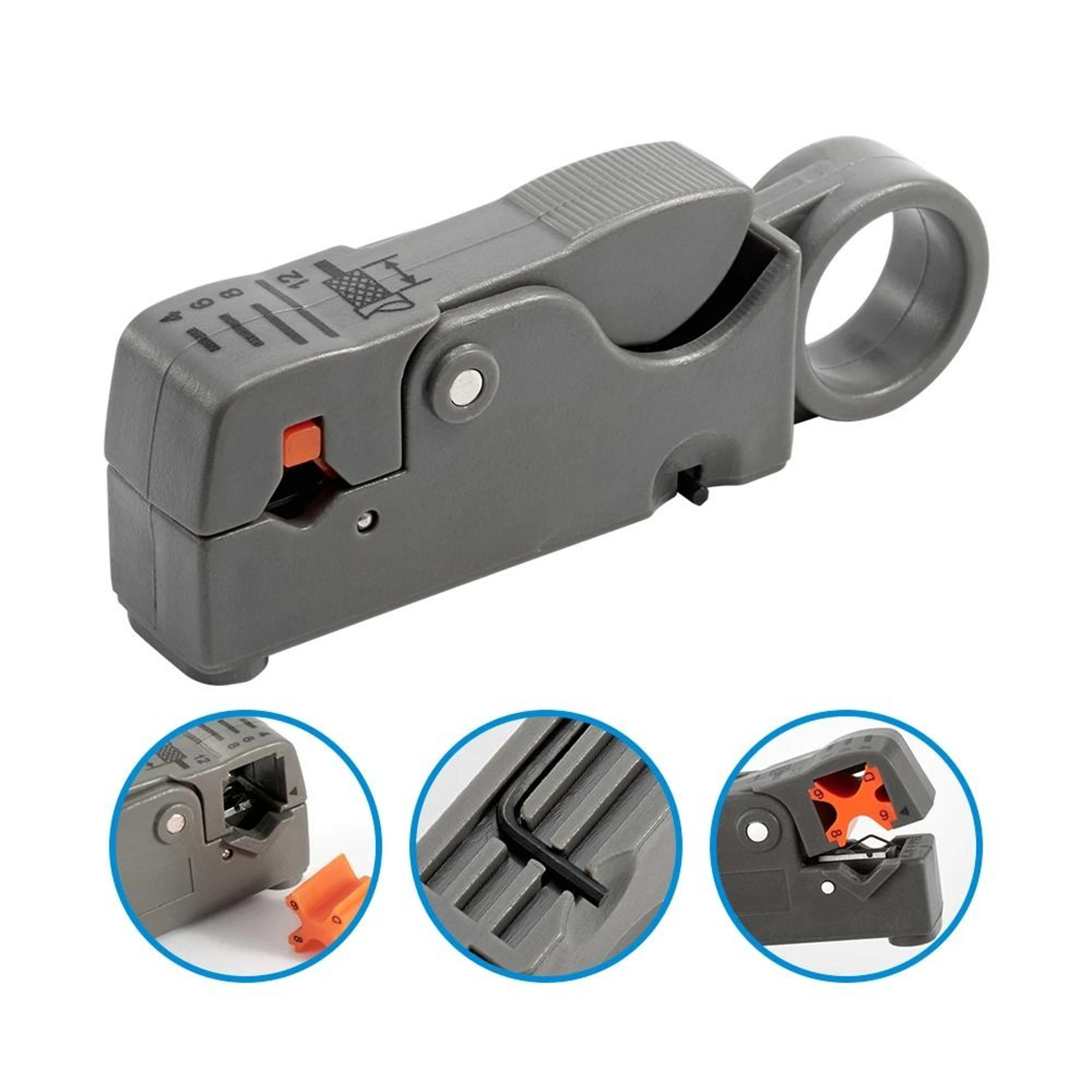insulated wire stripping pliers and cable stripper tool