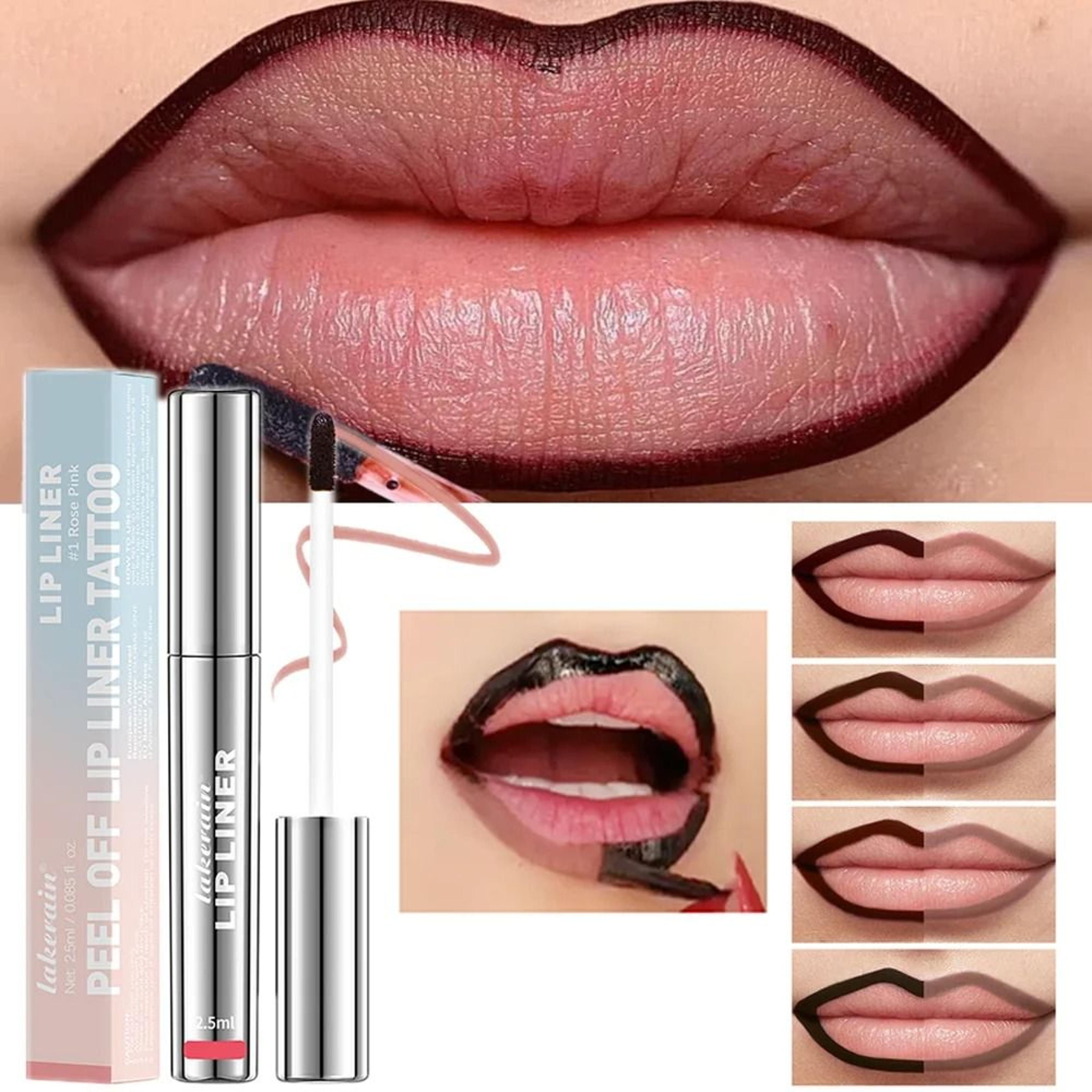 peel off tattoo lip liner waterproof matte lip tint