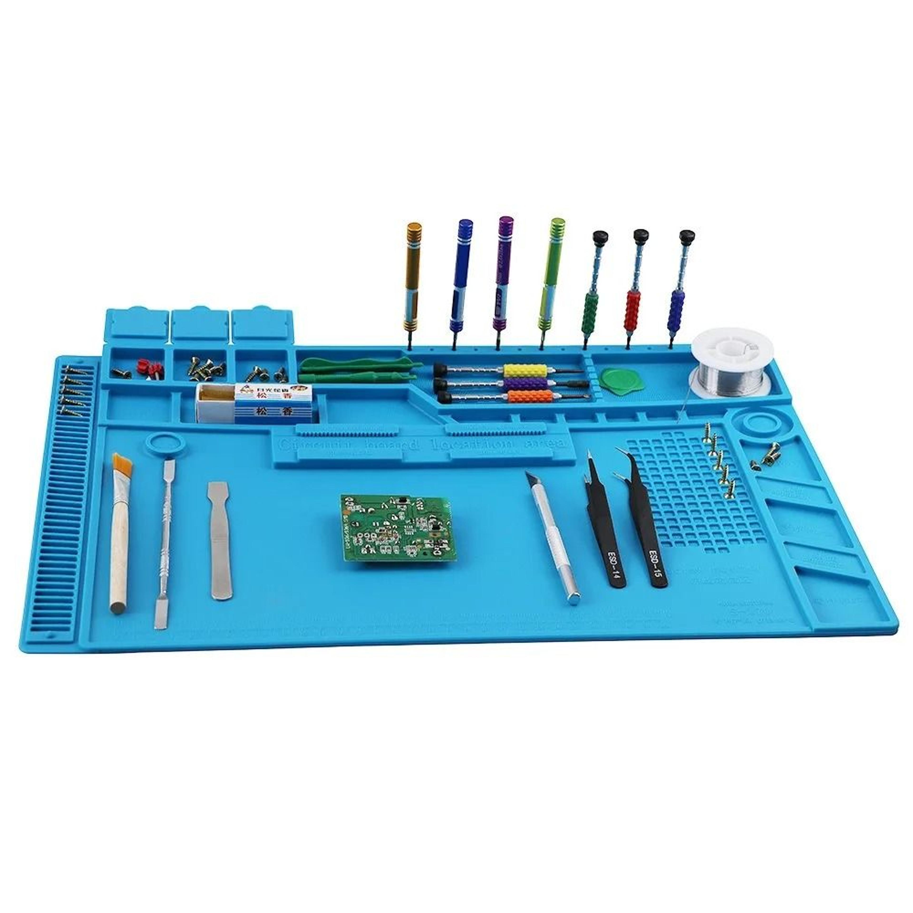 heat resistant silicone soldering station work mat anti static repair pad
