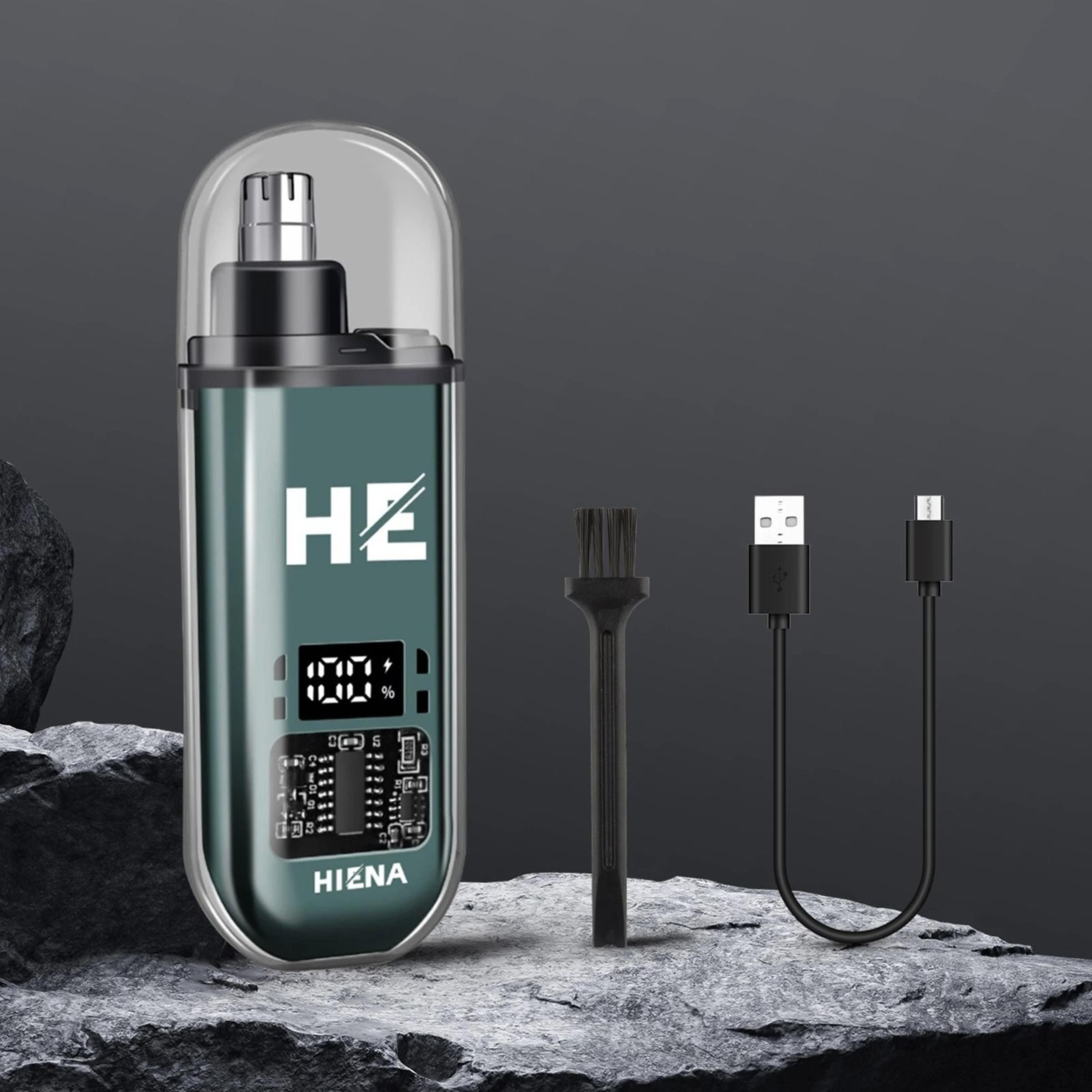 hiena electric nose hair trimmer rechargeable mini nose and ear grooming tool
