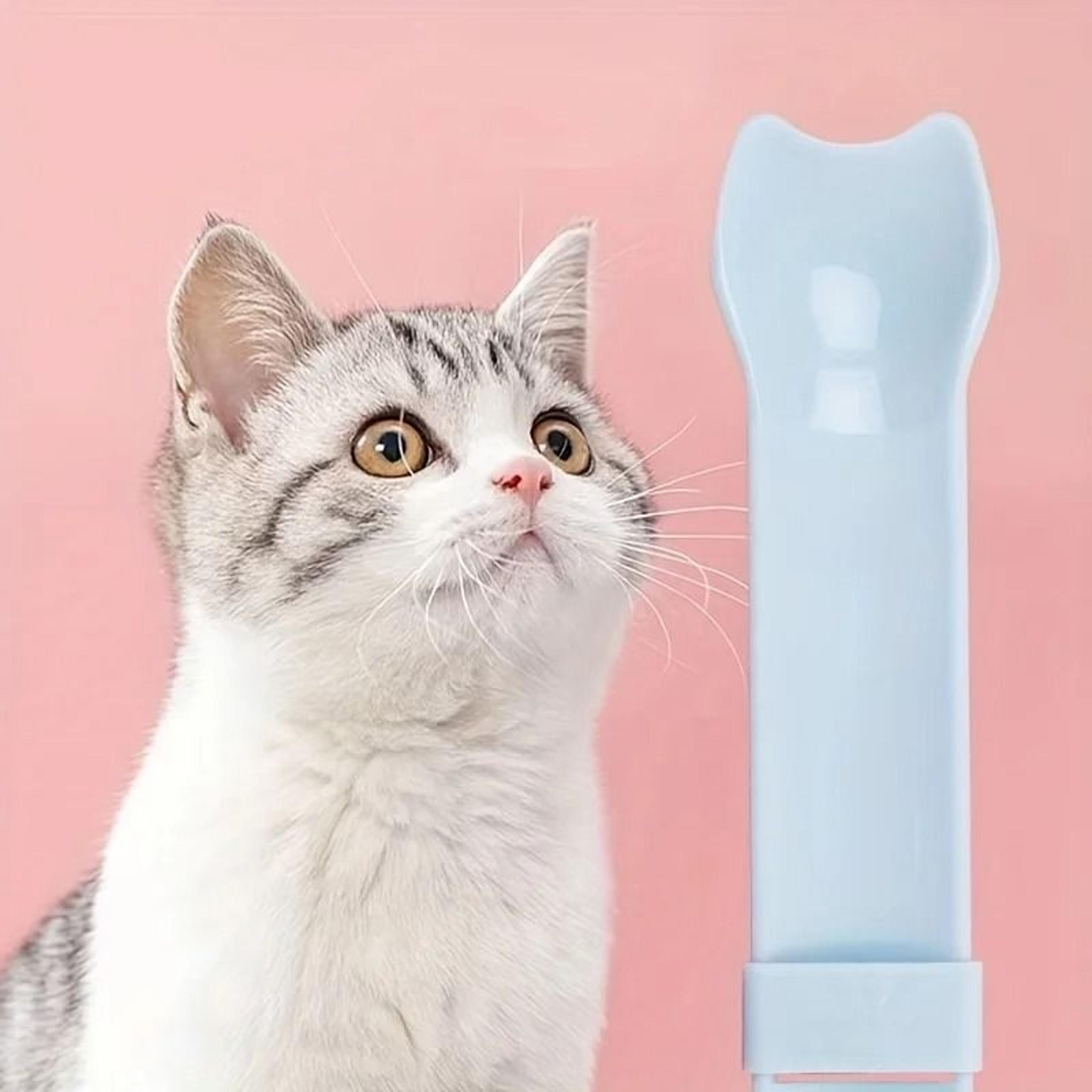 cat treat feeder spoon lickable wet cat treat squeeze tool