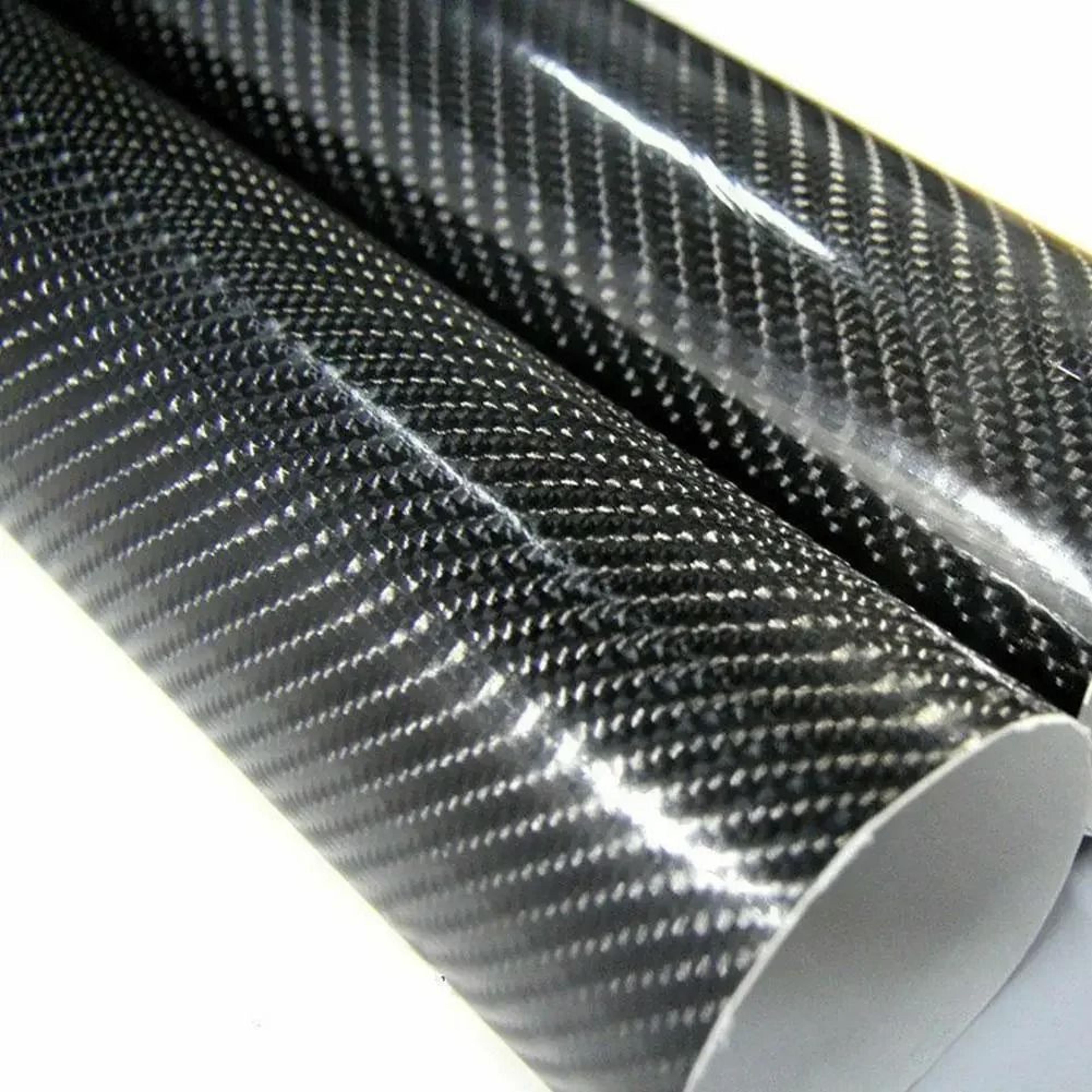 7d carbon fiber vinyl wrap glossy car styling film roll
