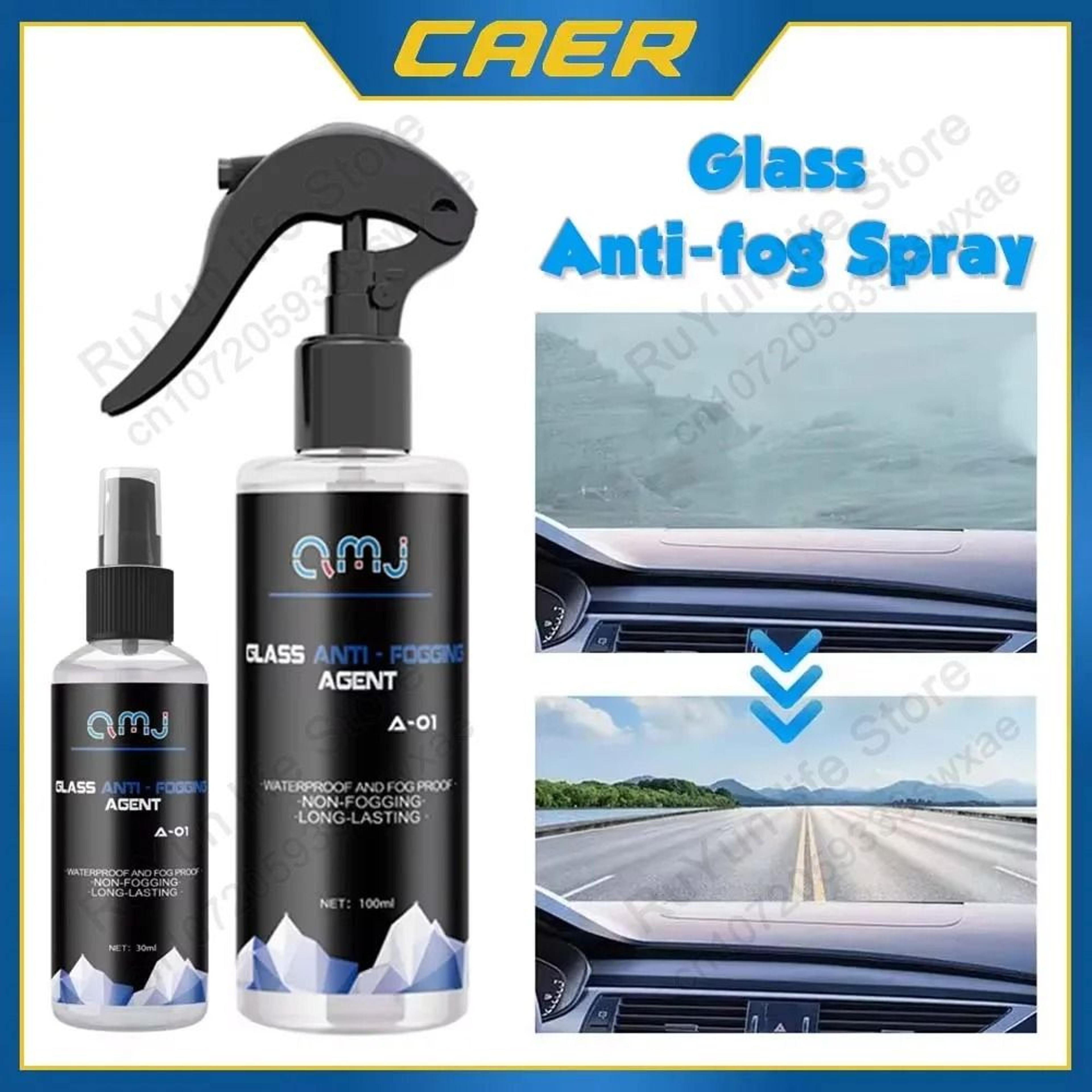 car anti fog spray glass defogger for windows mirrors and windshields