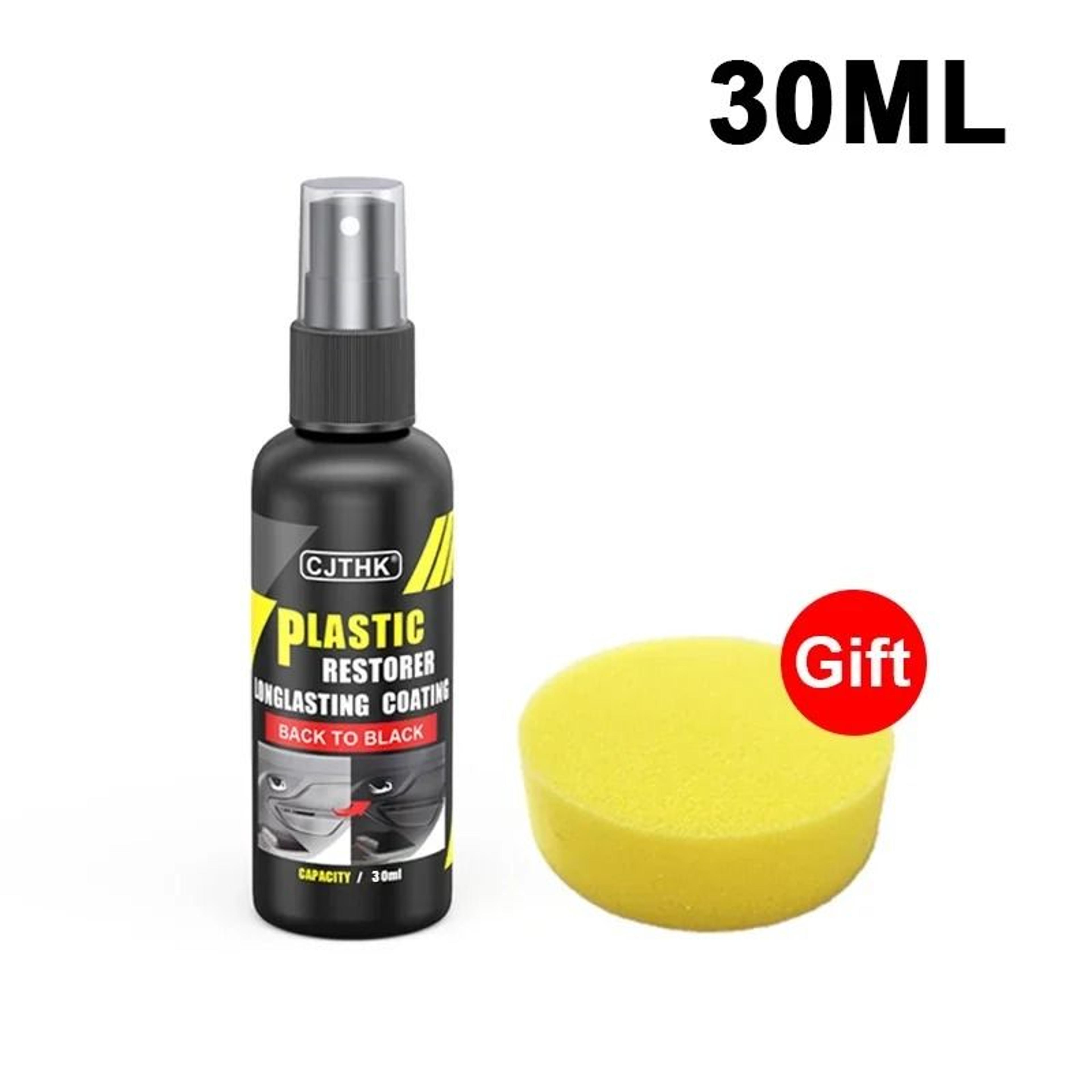 car plastic restorer back to black trim renovator gloss coating