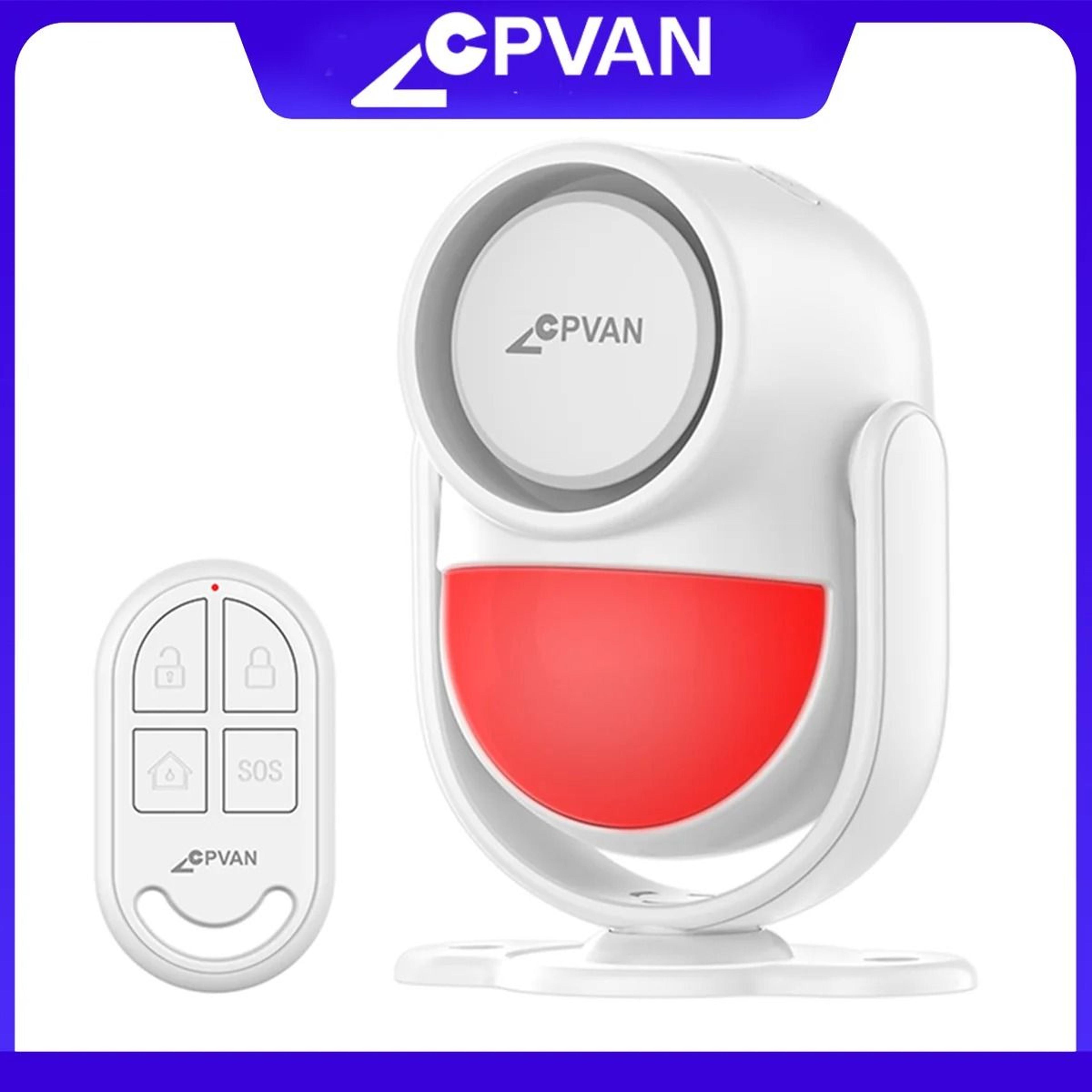 cpvan wireless pir motion sensor infrared motion detector 433mhz home burglar alarm with loud siren