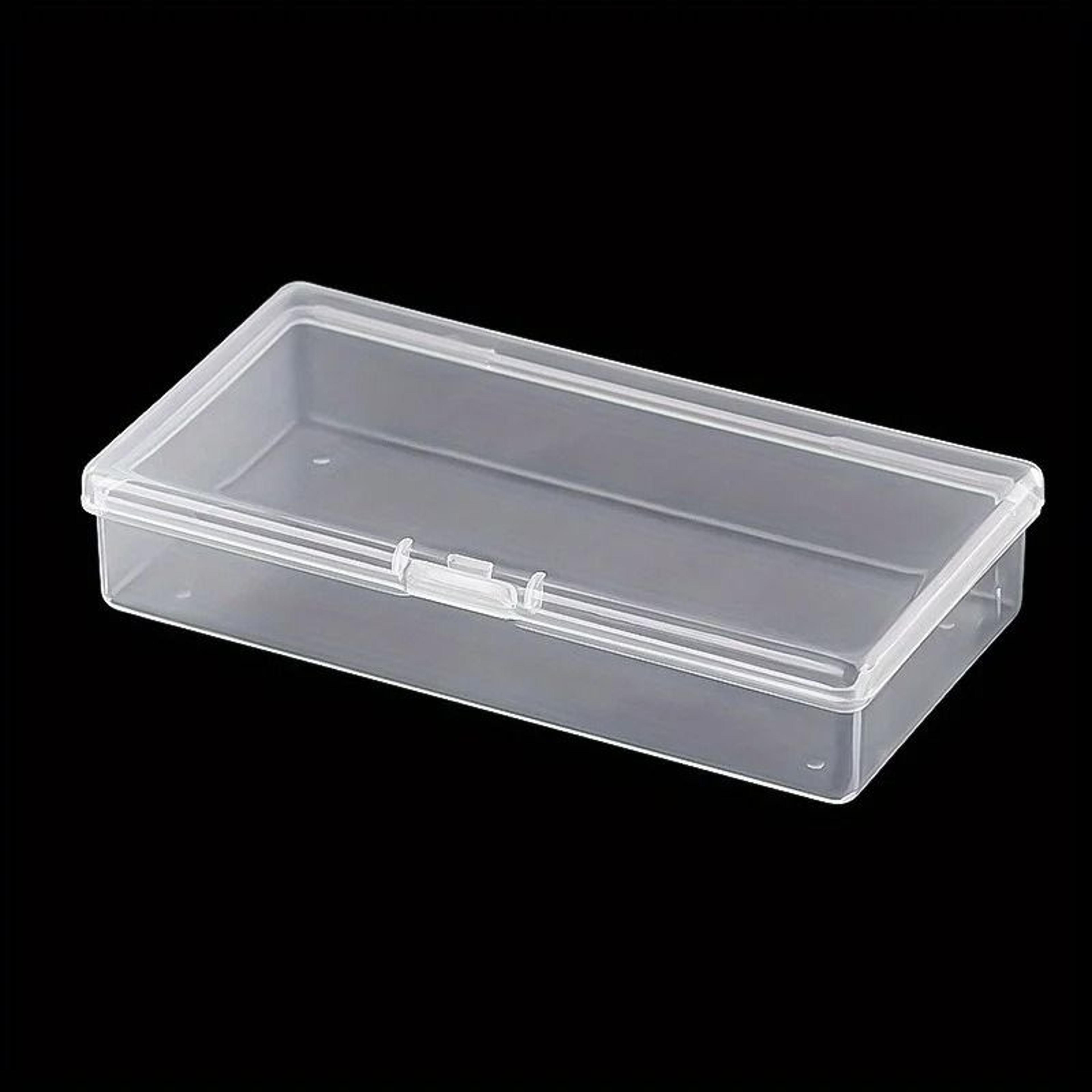 clear plastic storage boxes stackable organizer containers with snap close lids