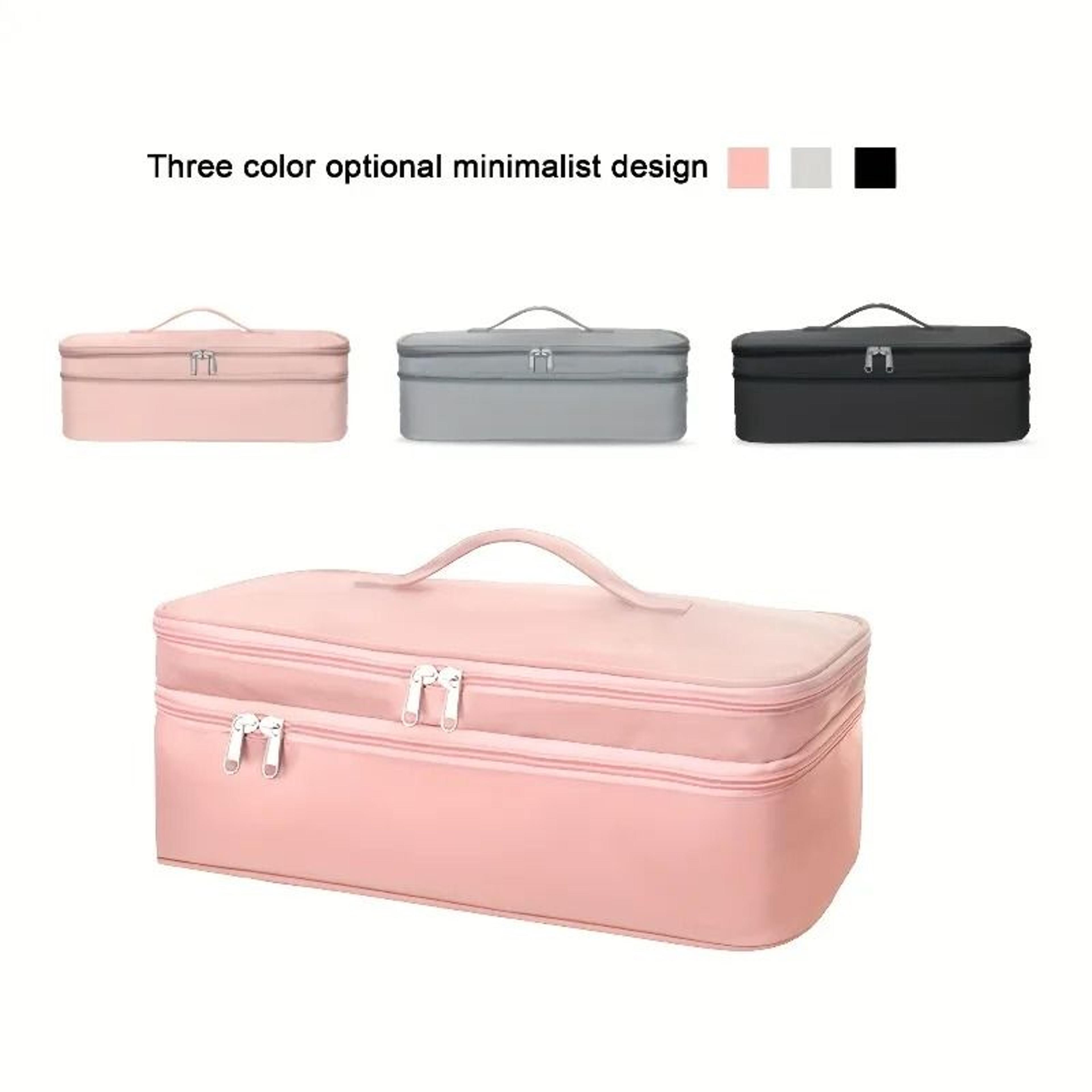 double layer hair tool storage bag large capacity travel case