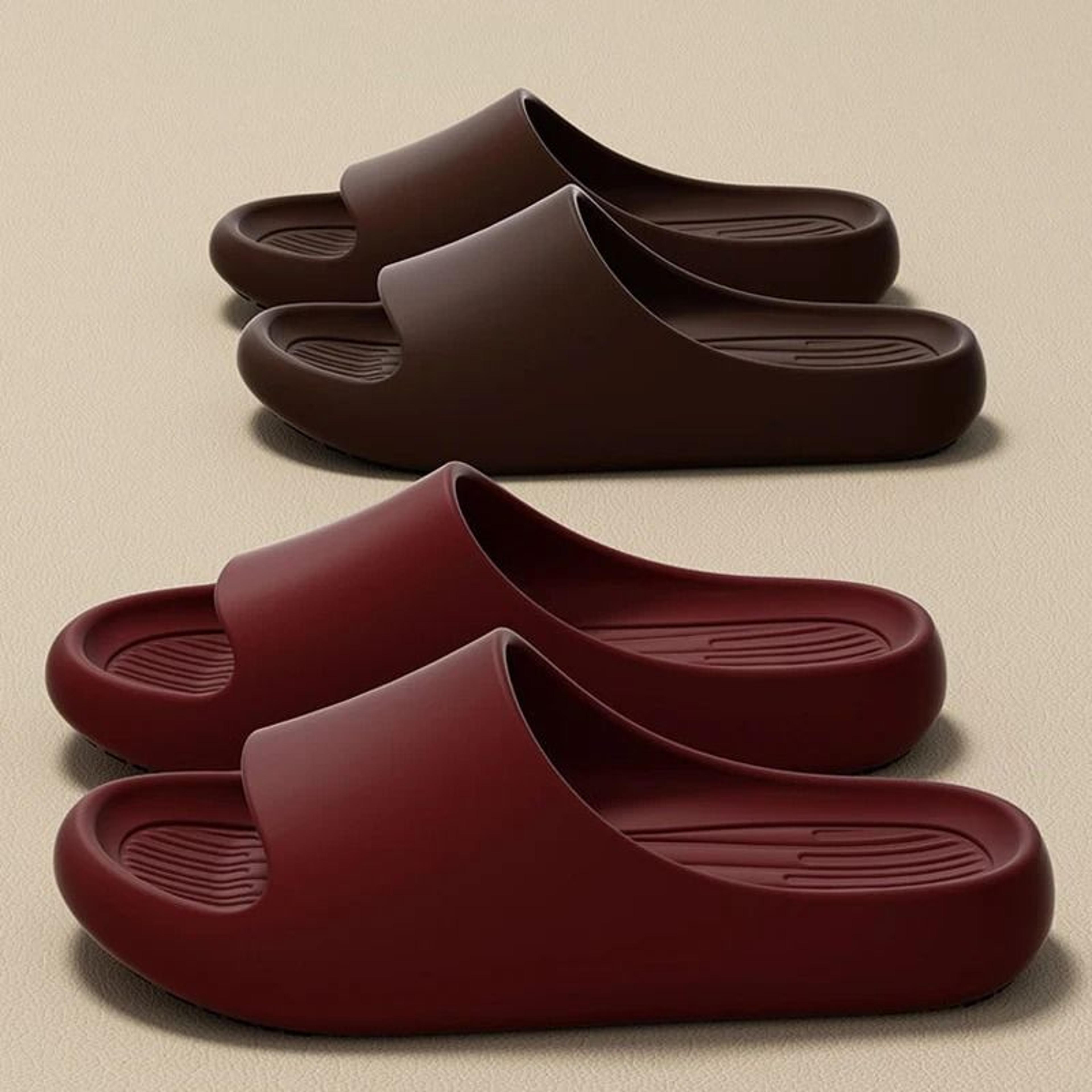 lightweight eva summer slippers for men and women open toe beach slides big size fit