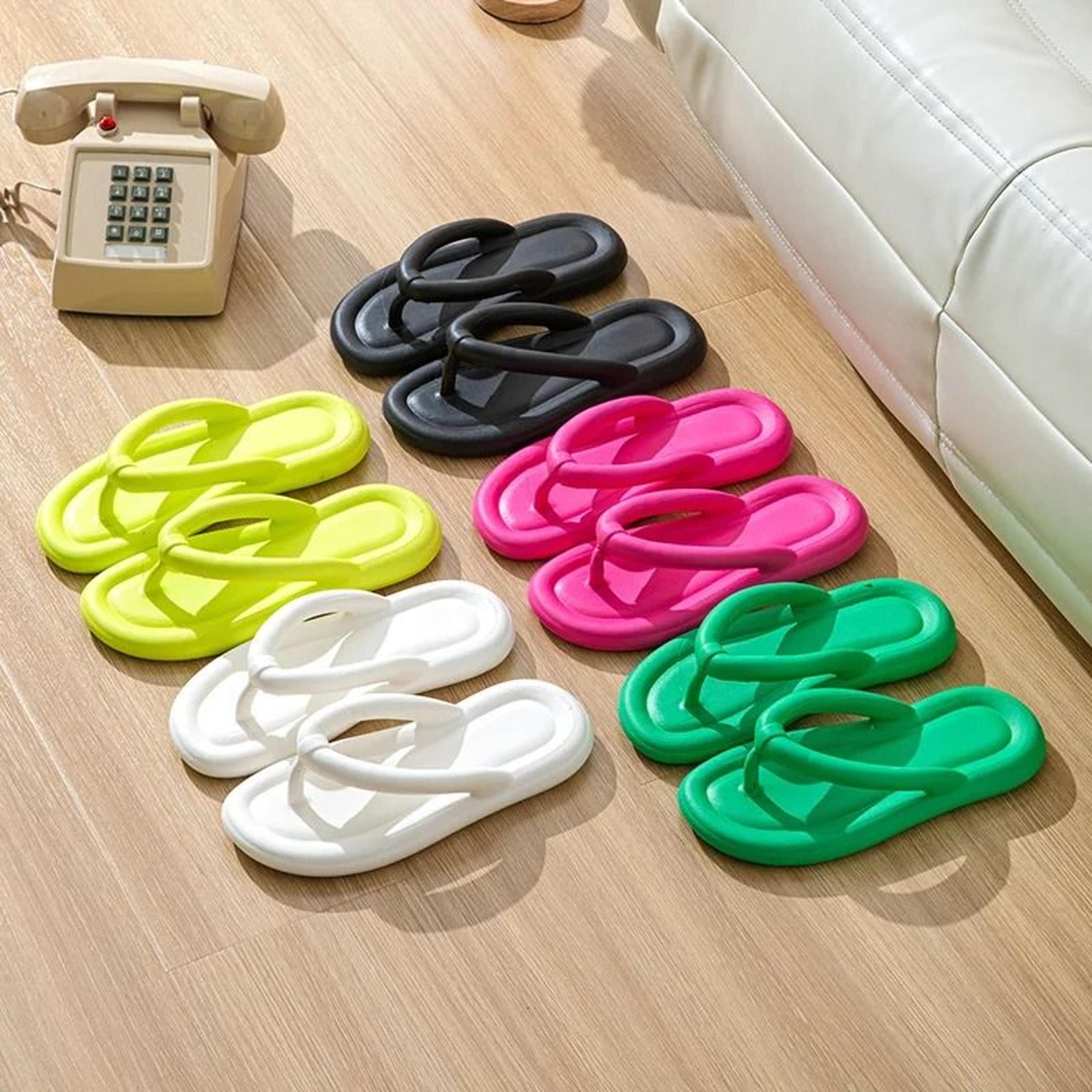 soft sole eva cloud flip flops for women summer non slip platform slippers