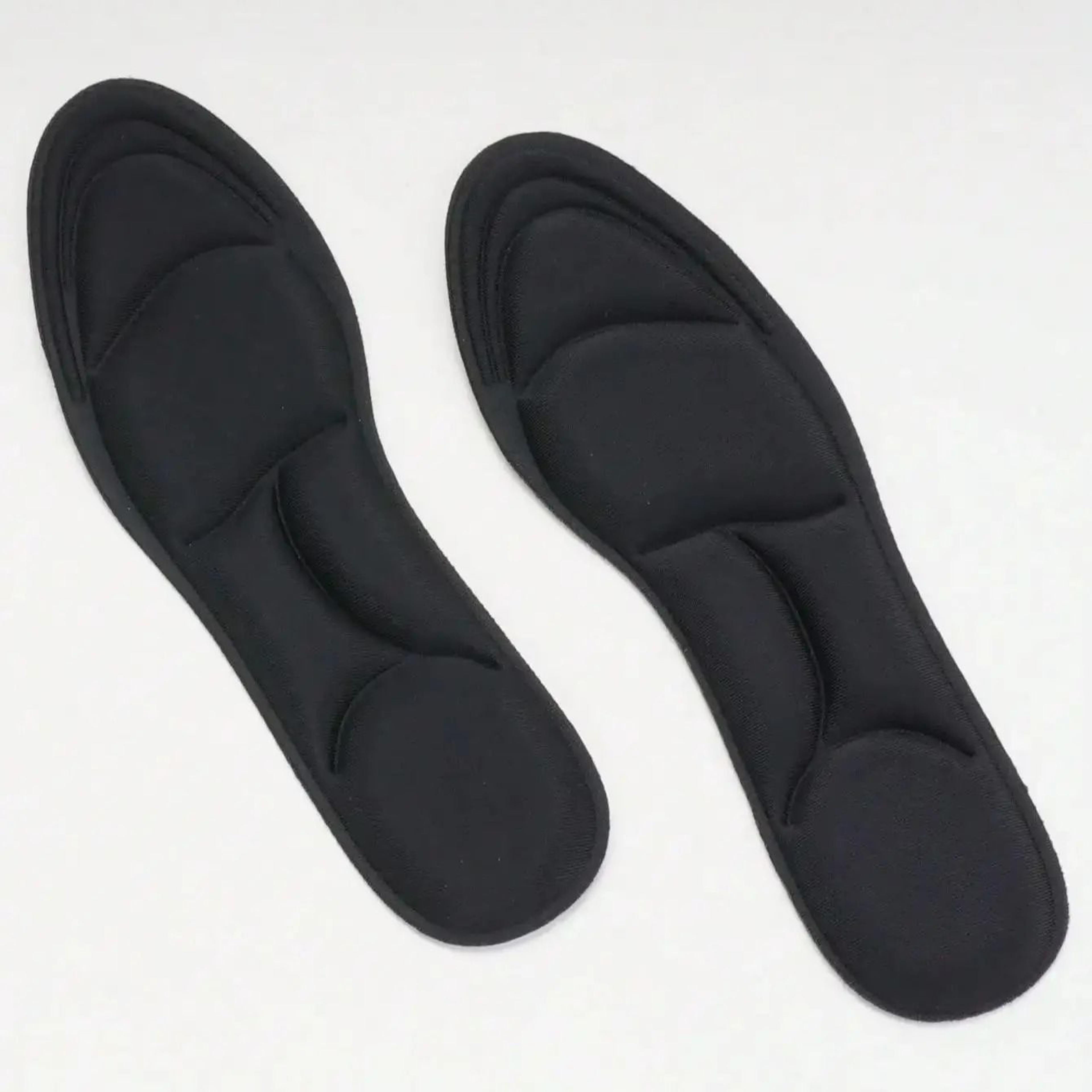 5d memory foam shoe insoles thick shock absorbing cushions for running and sneakers