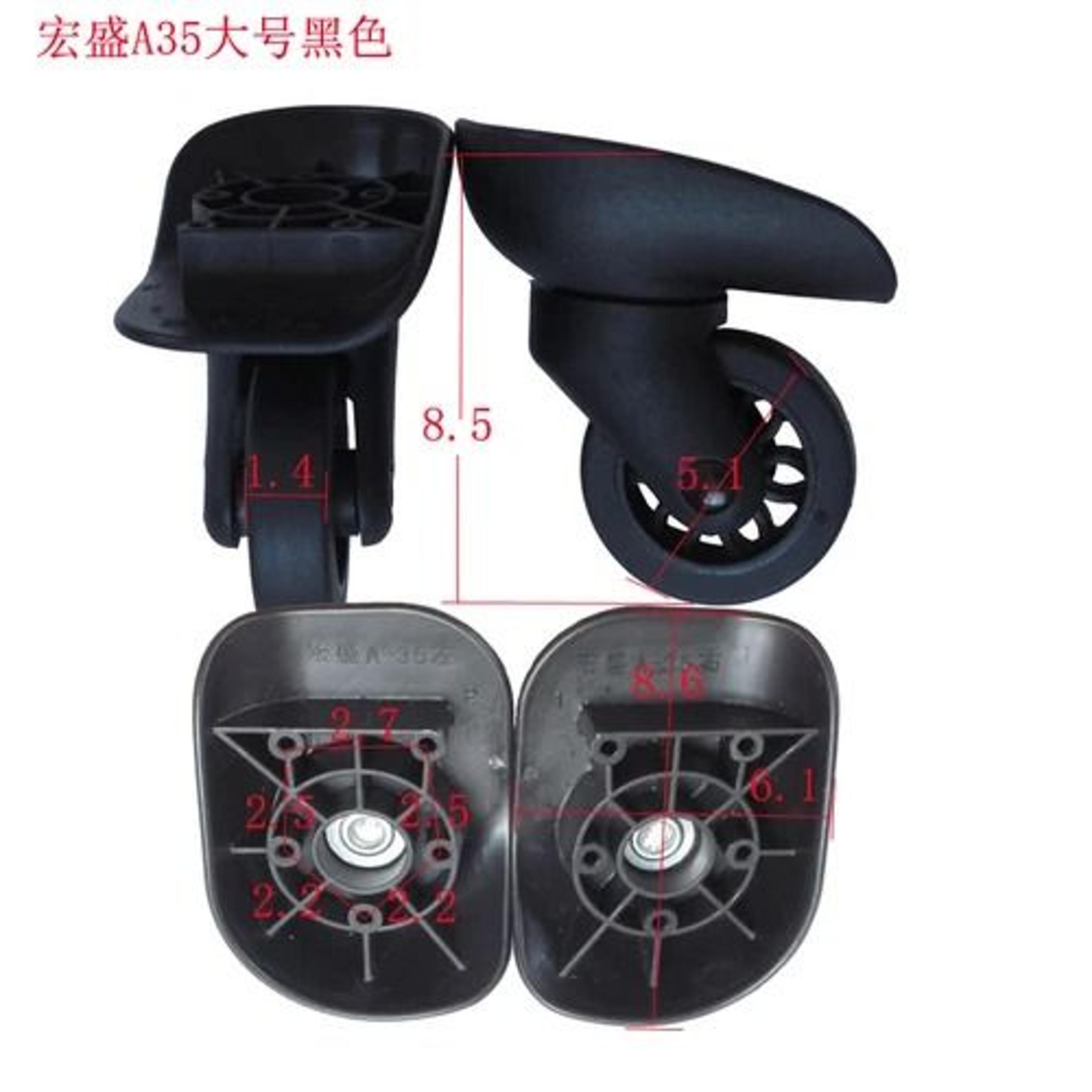 a35 universal luggage wheel replacement silent trolley case repair part