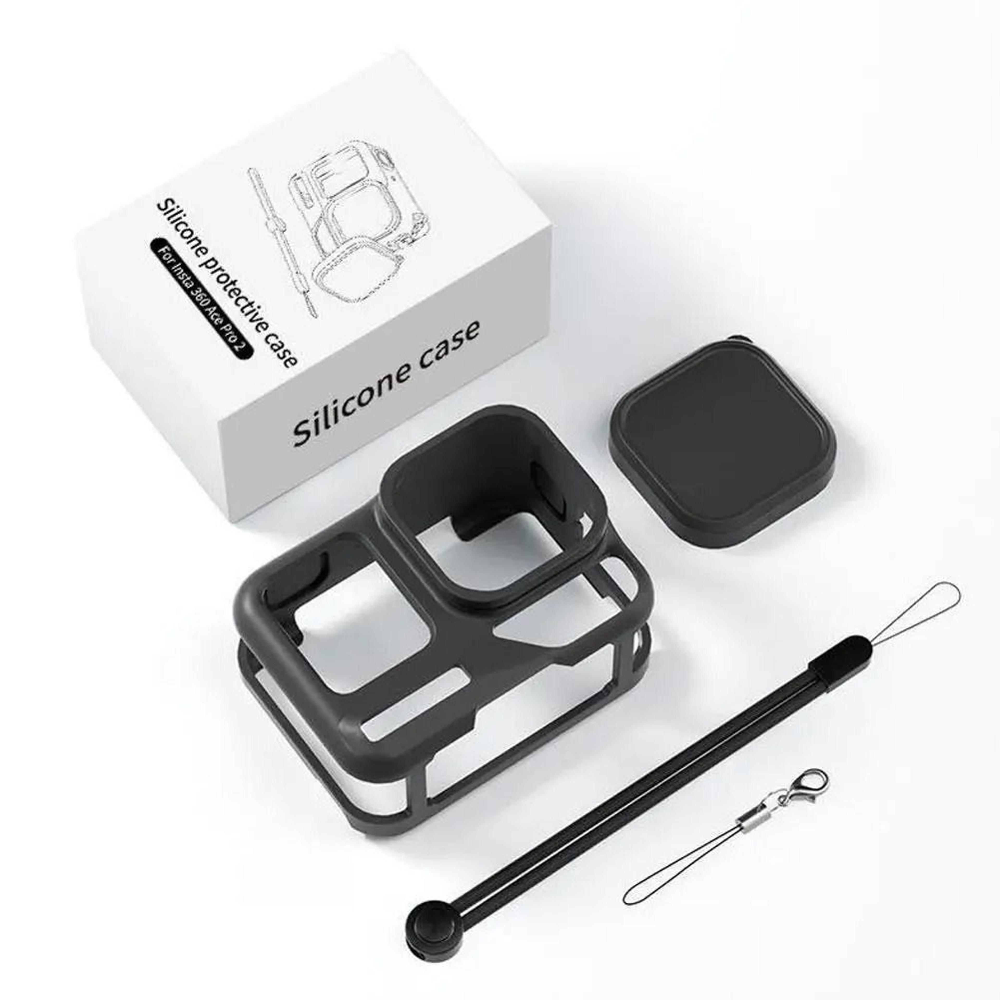silicone lens protective cover for insta360 ace pro 2 shockproof camera case
