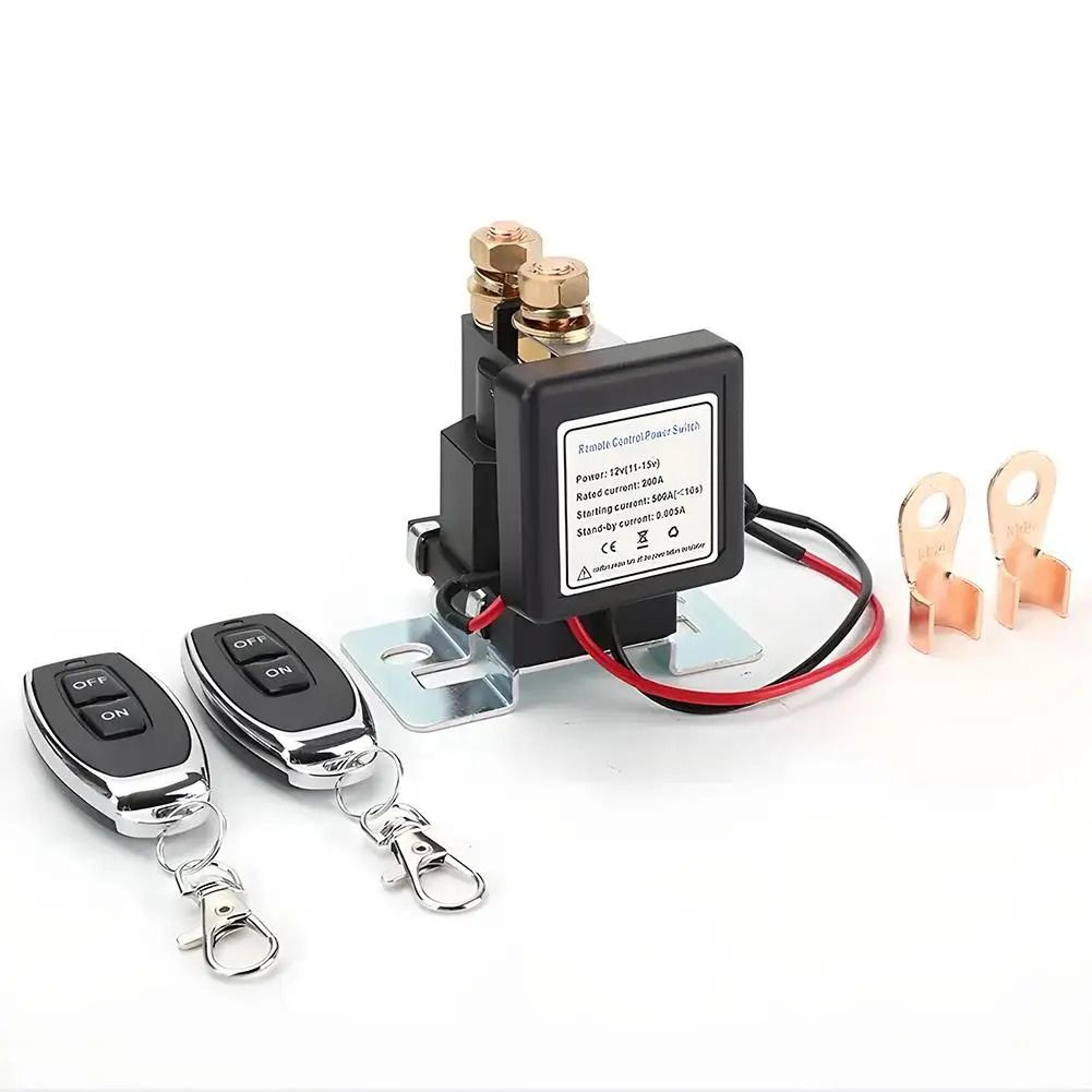 remote control battery cut off switch 12v 24v high current power disconnect relay