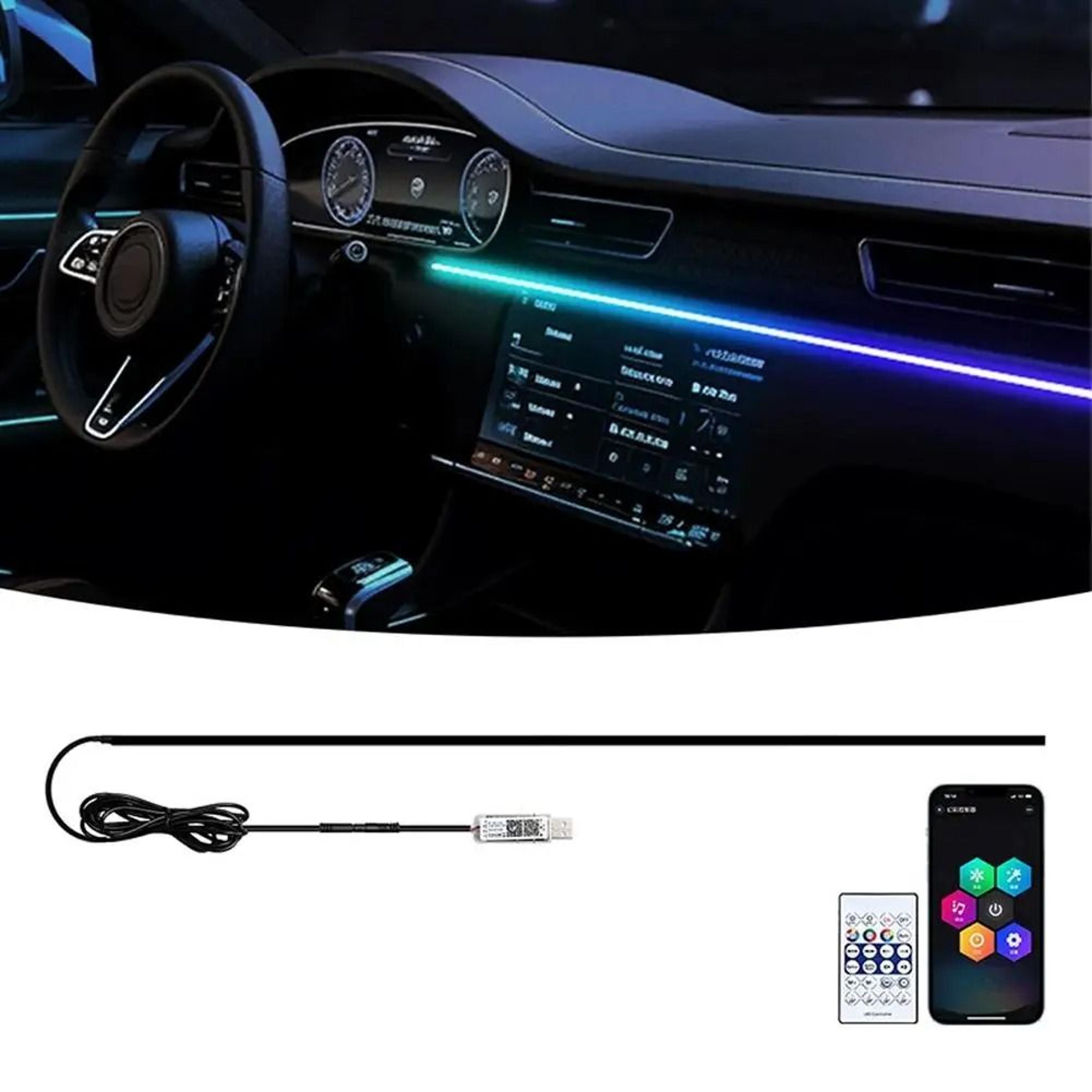smart rgb acrylic led ambient light strip usb app controlled interior lighting