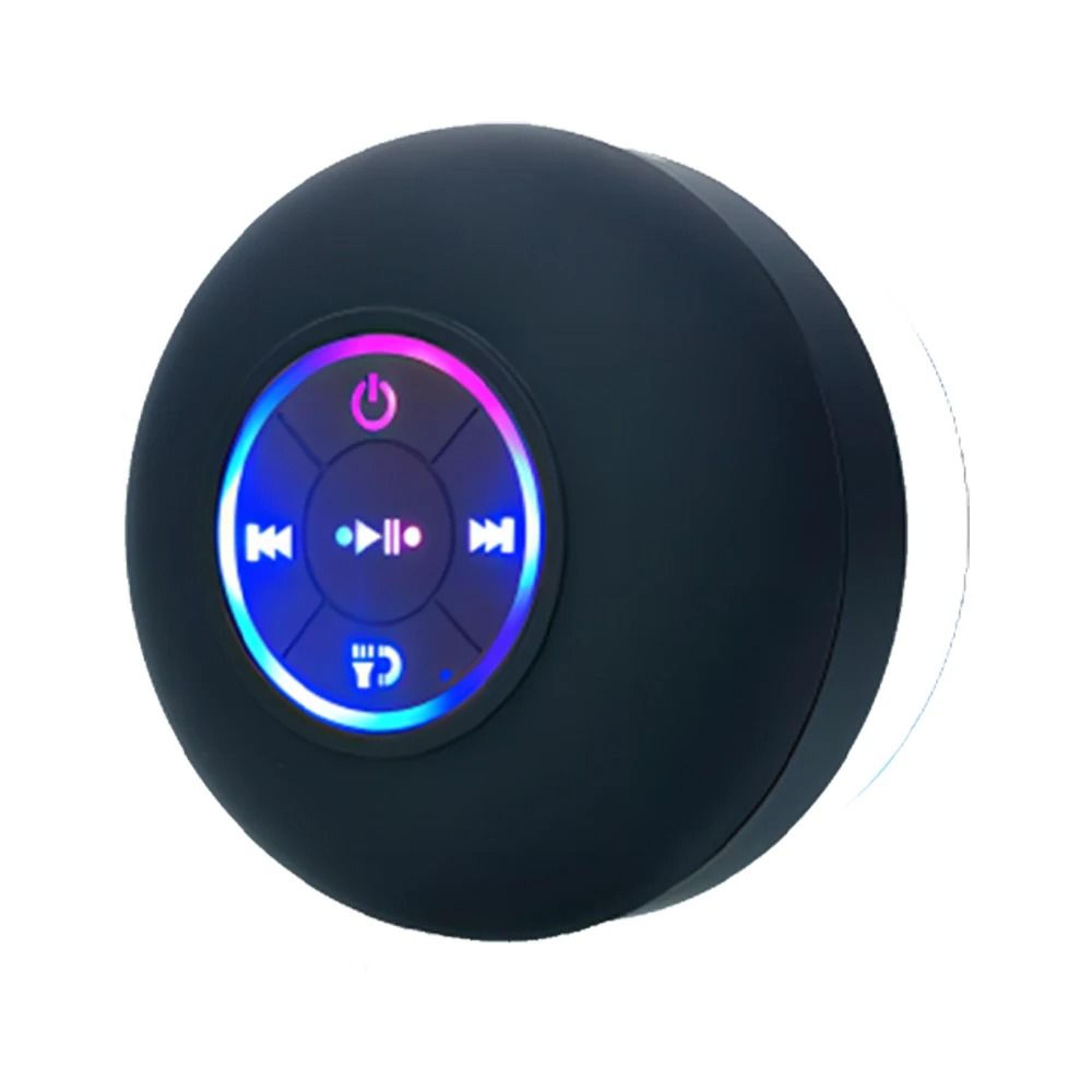 waterproof bluetooth speaker with led lights suction cup portable design