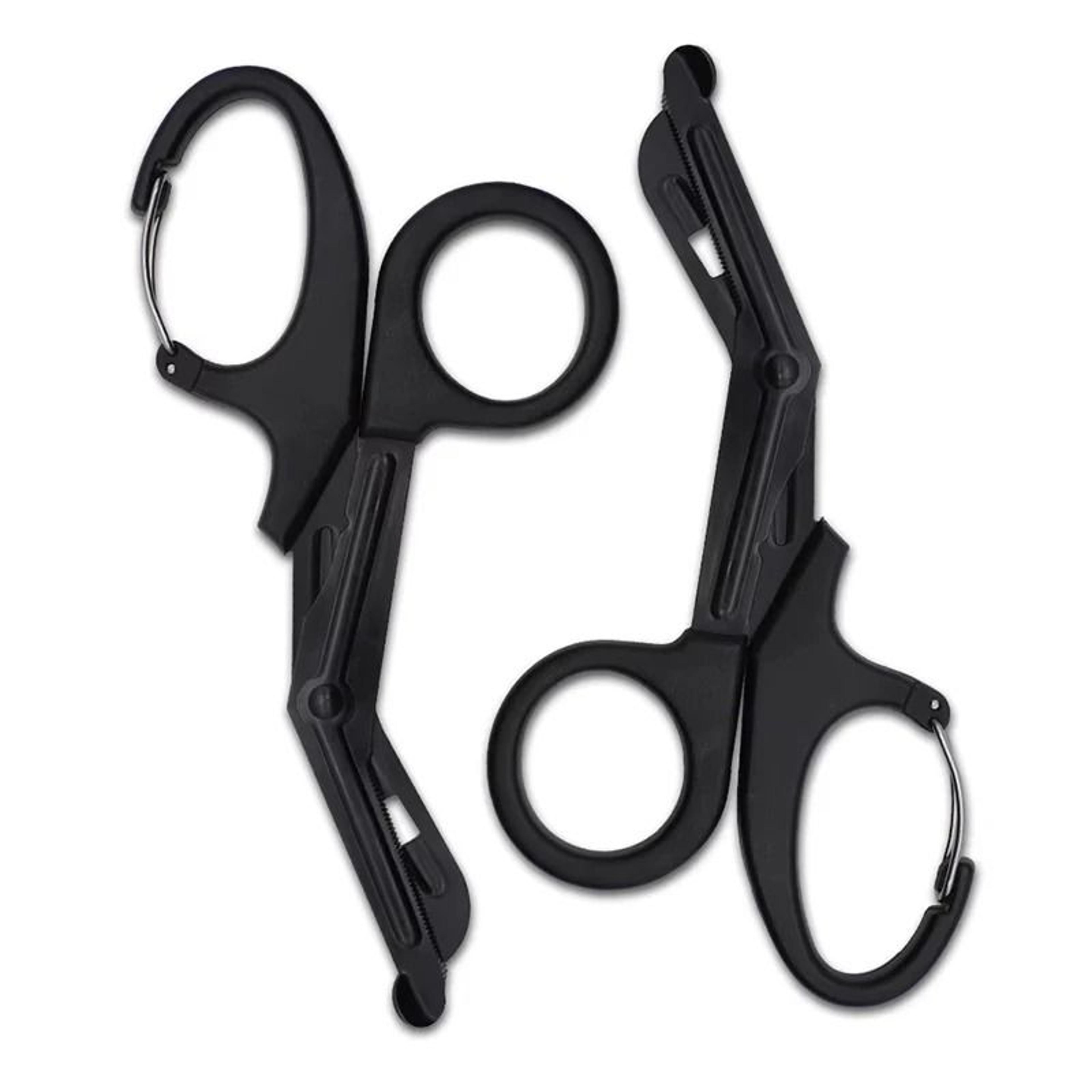 stainless steel trauma shears with carabiner emergency bandage cutting scissors