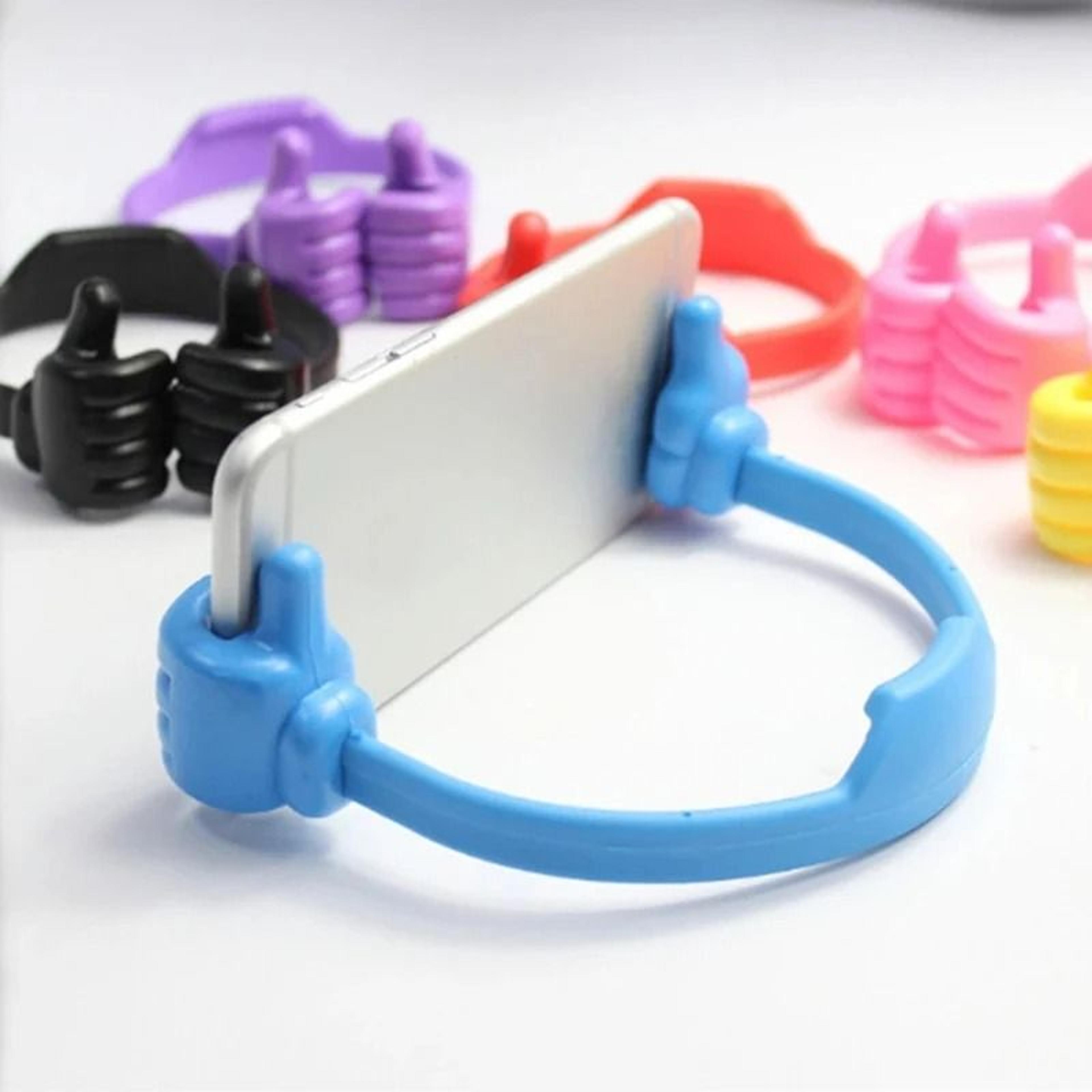 thumbs up phone stand holder flexible desk phone holder for smartphones and tablets