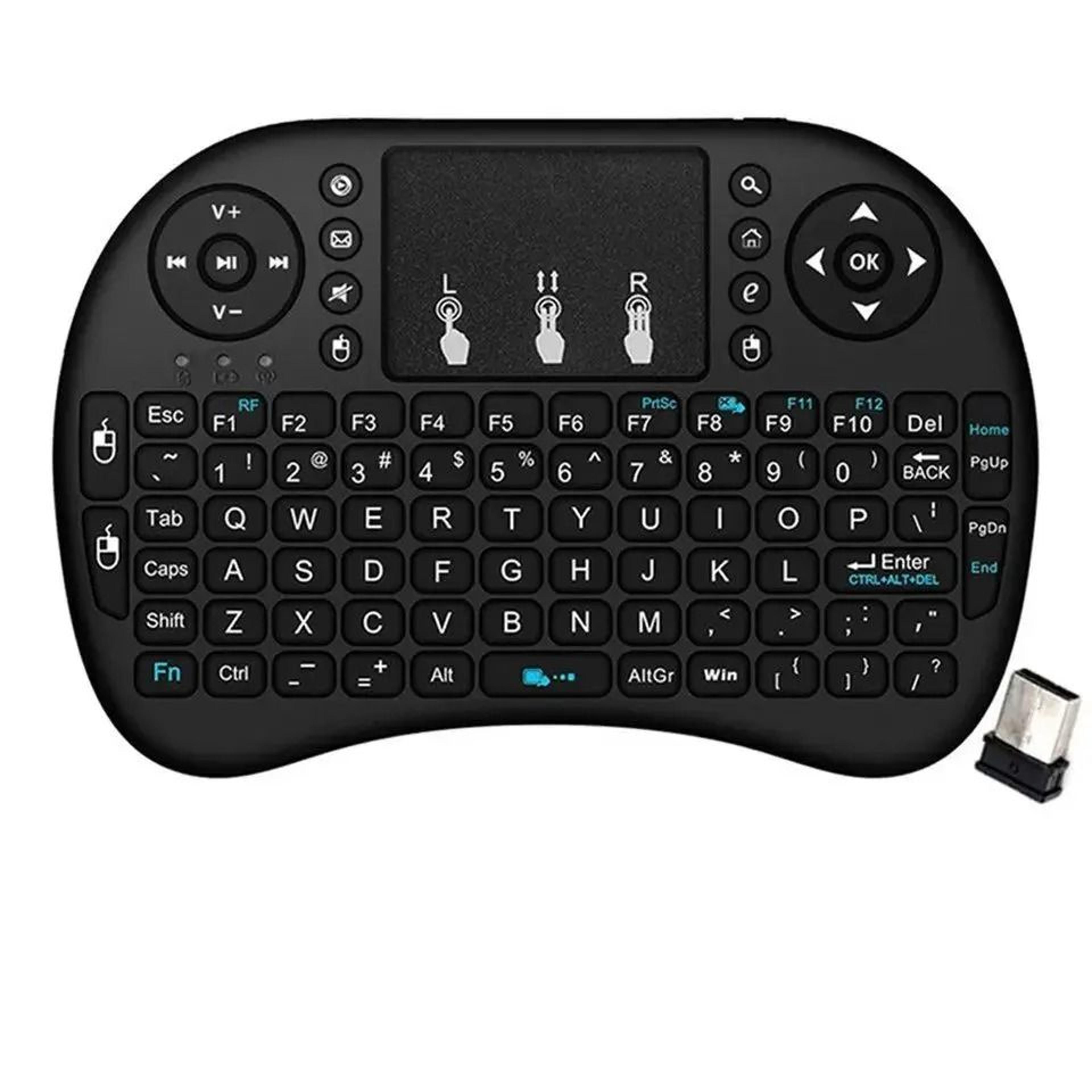 i8 mini wireless keyboard with touchpad 2.4ghz handheld remote for android tv box and pc