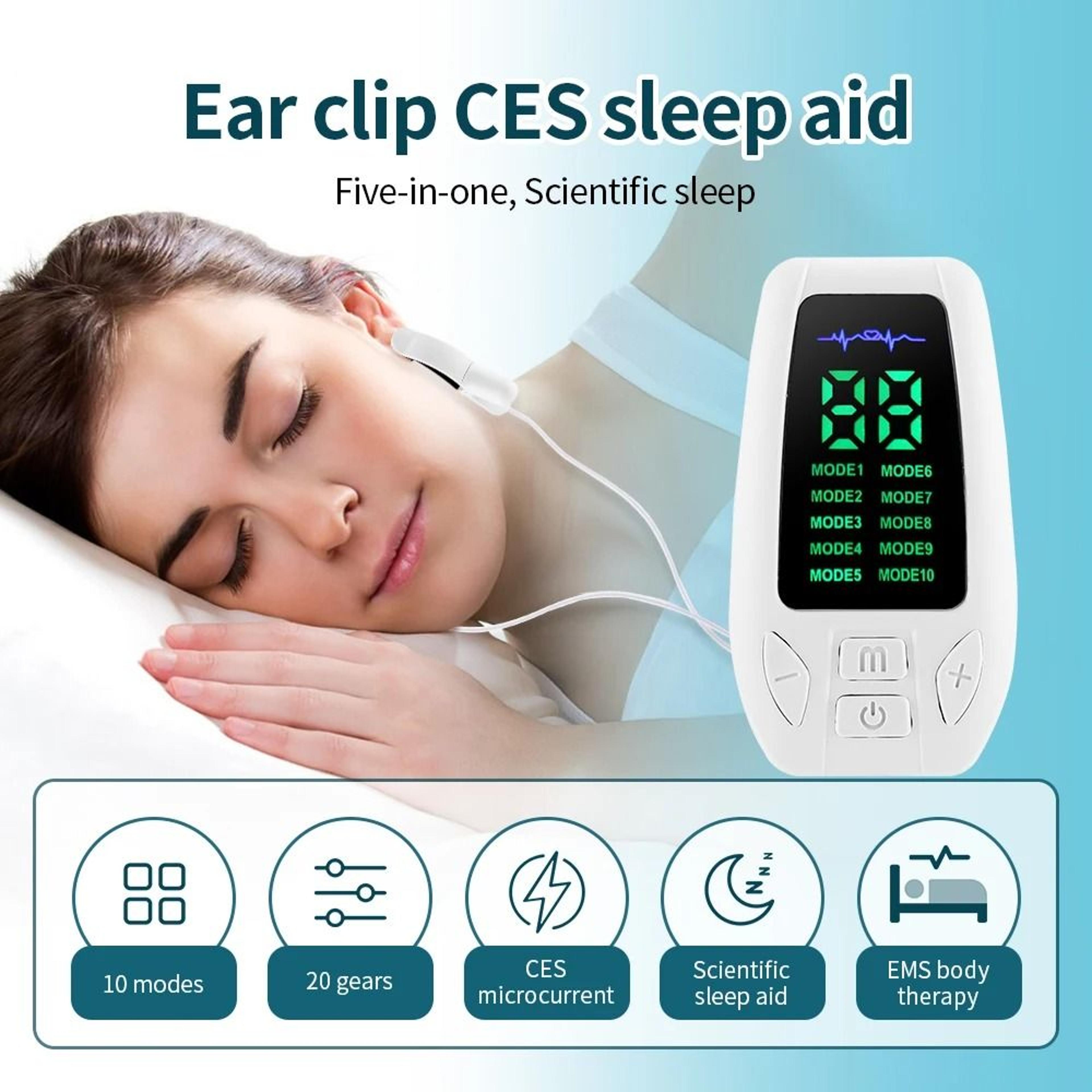 sleep aid device microcurrent sleep machine ces therapy device 10 modes relaxation tool