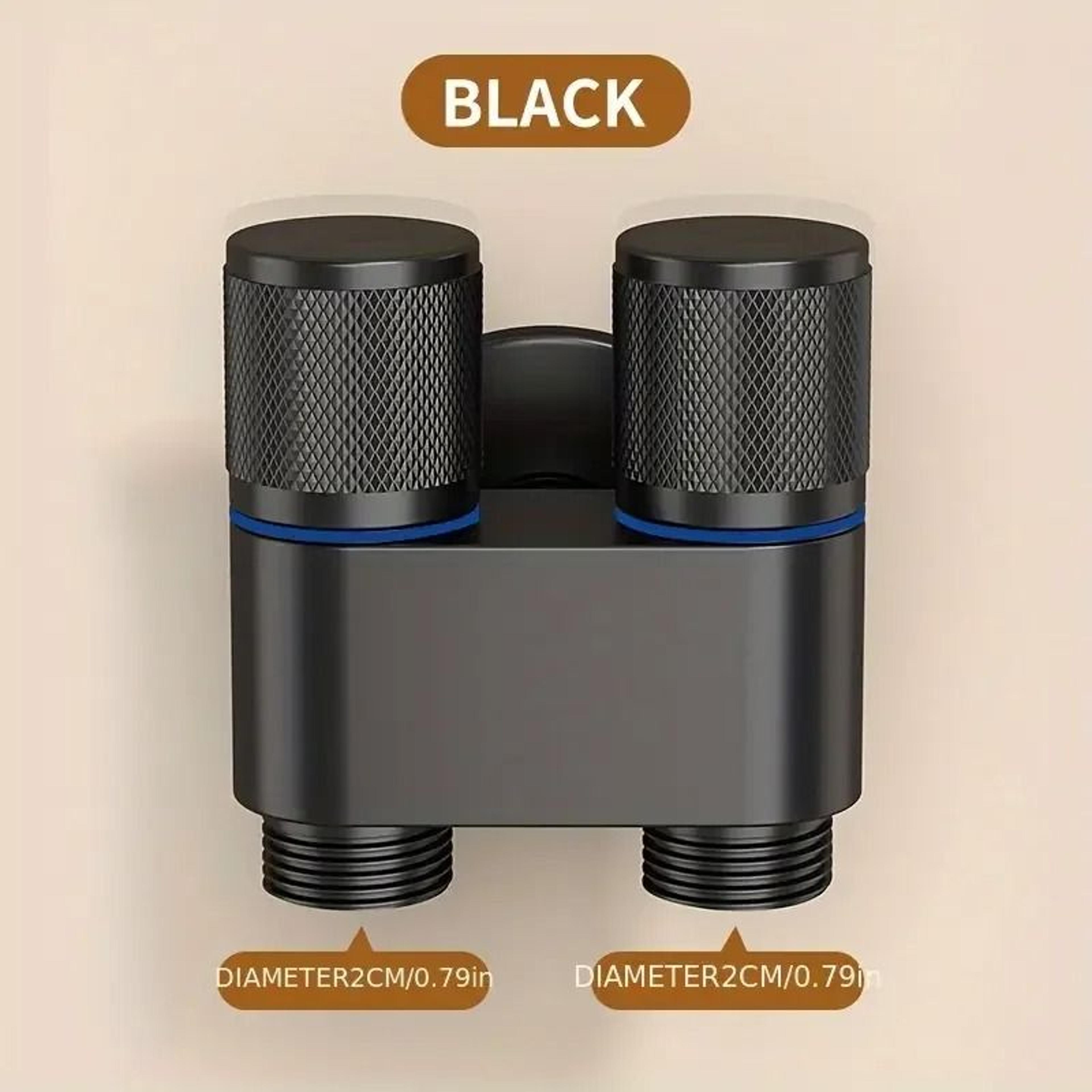 stainless steel double outlet angle valve large flow shower and washing machine control valve