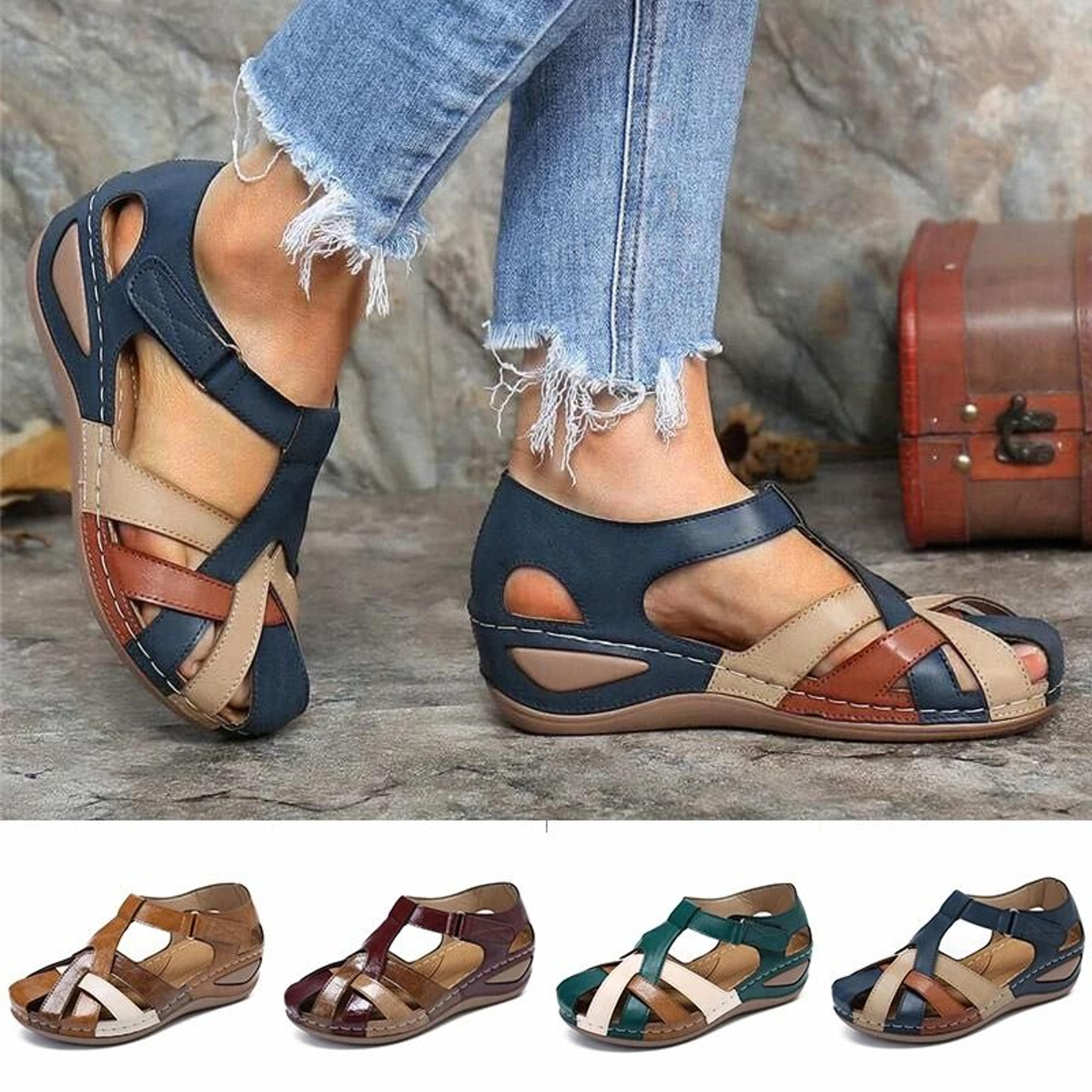 womens summer sandals lightweight beach sandals comfortable slide slippers for travel