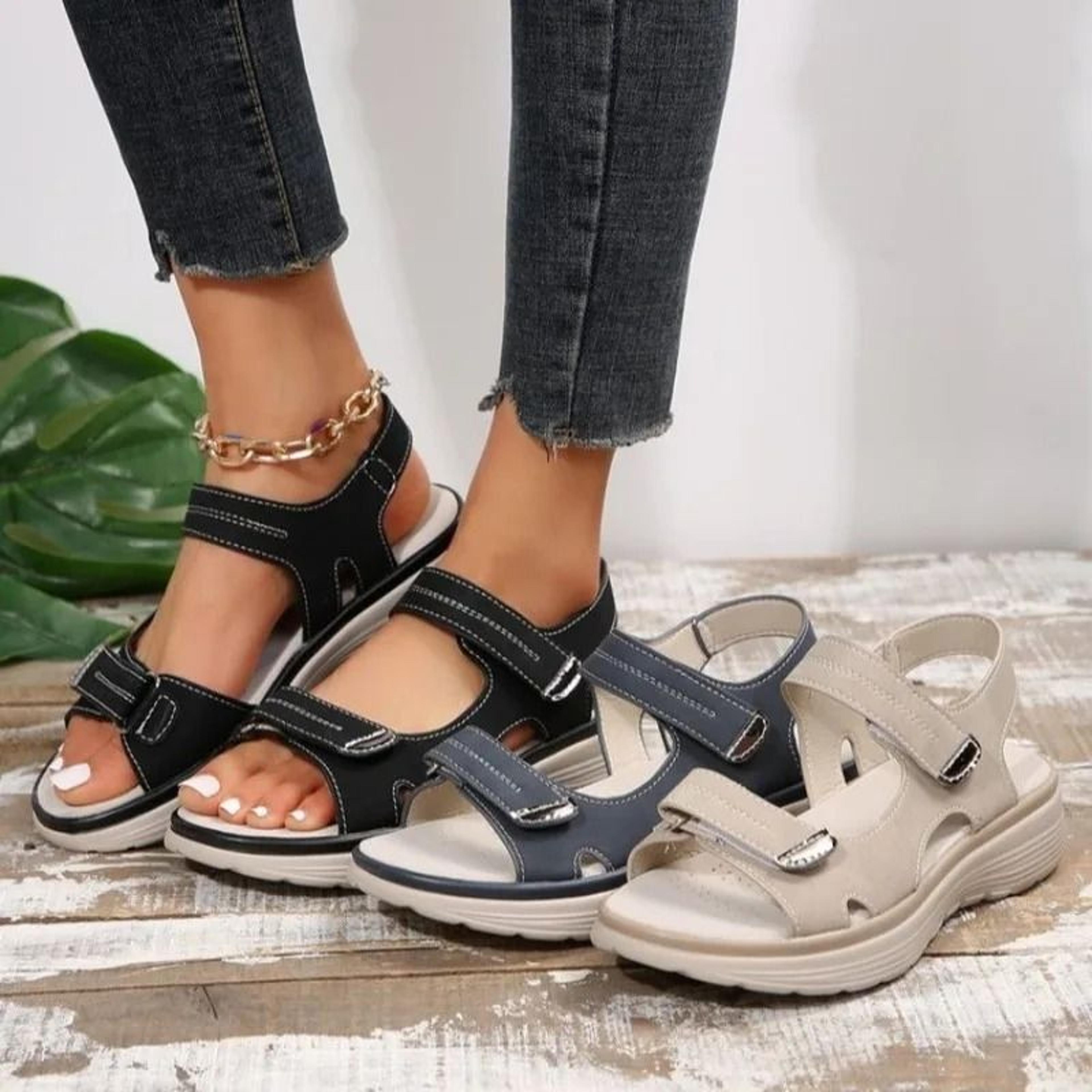 summer wedge sandals for women non slip lightweight platform plus size