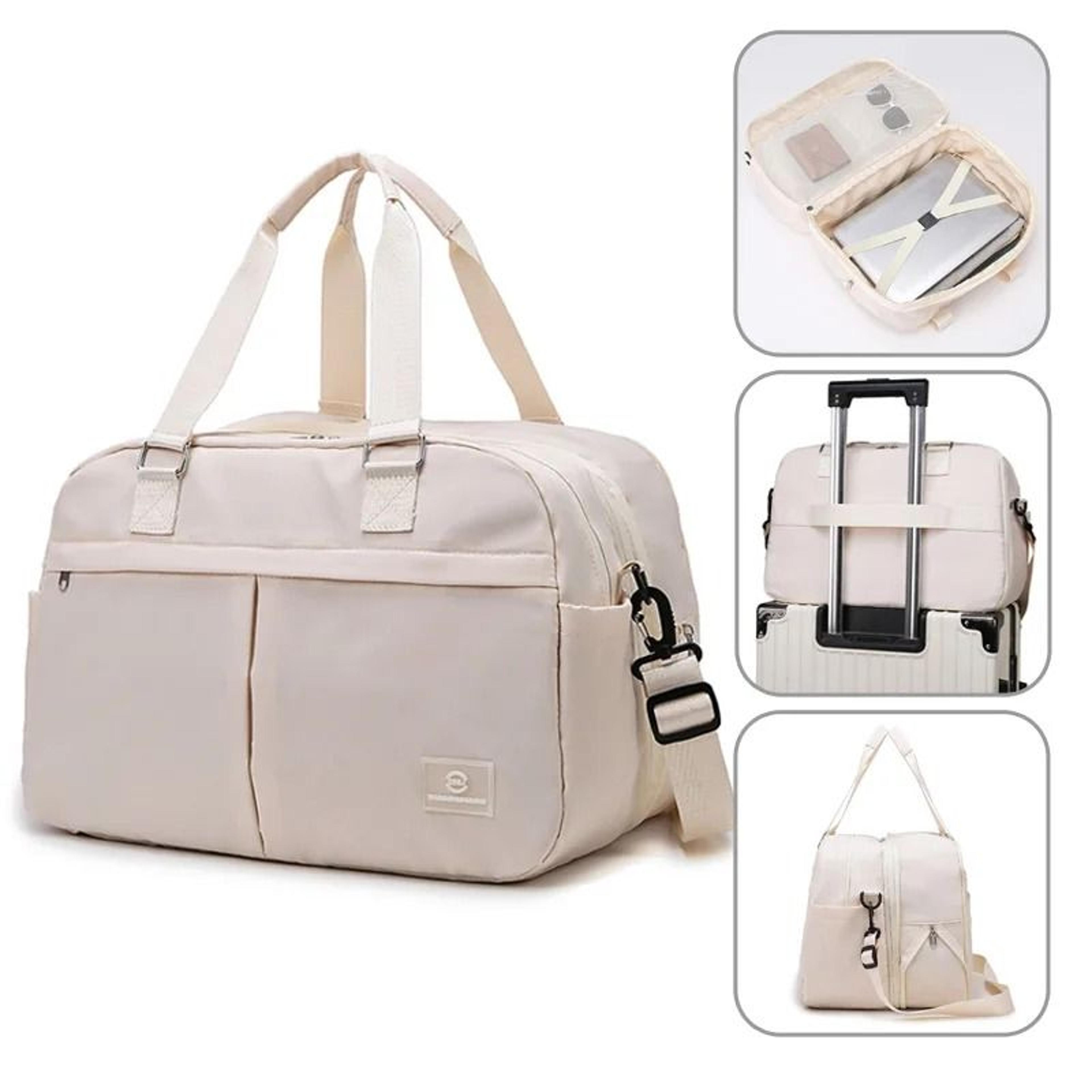 expandable travel bag carry on duffle bag large multi layer weekend handbag