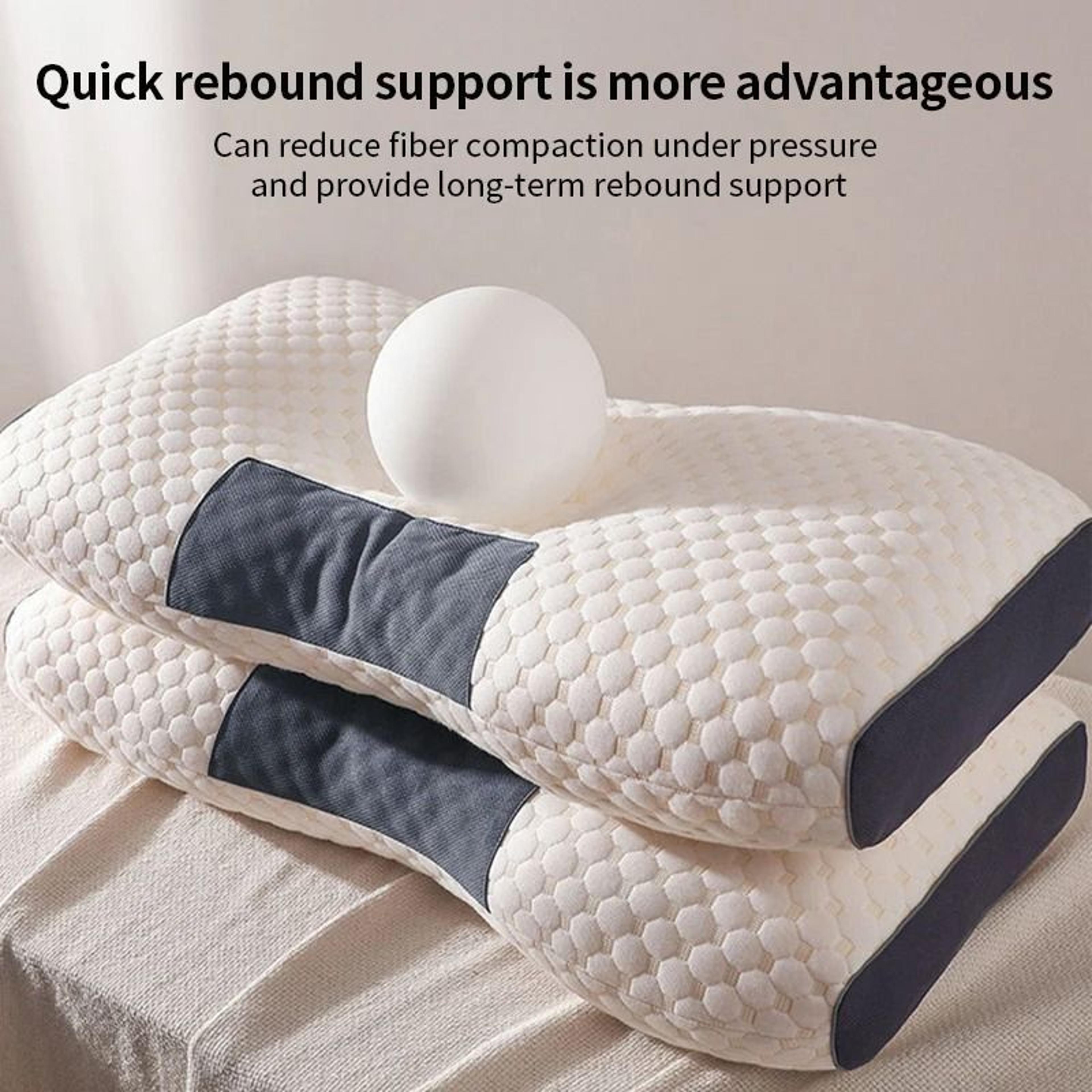 cervical neck pillow orthopedic sleeping pillow with neck support soybean fiber