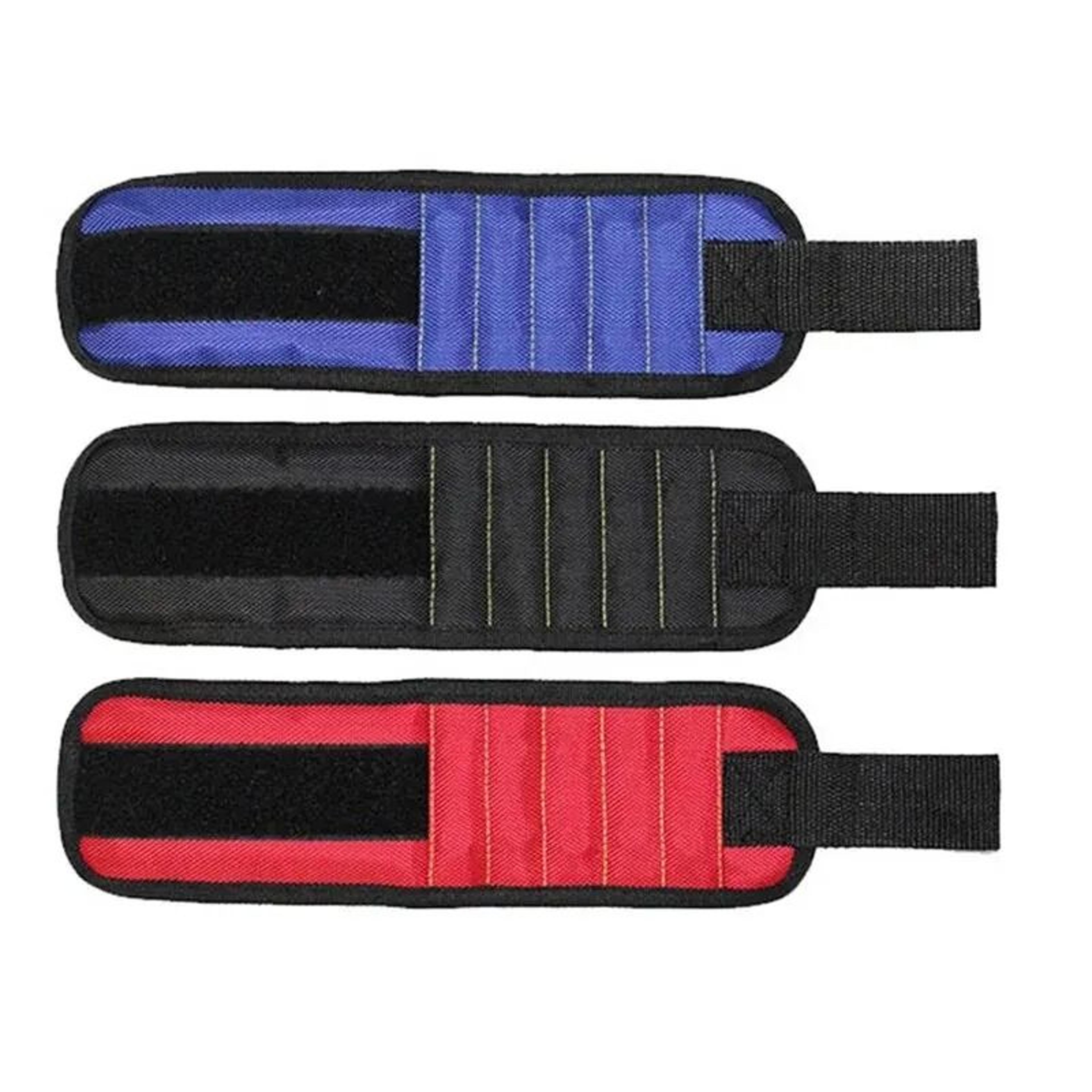 magnetic wristband wrist tool holder for screws nails and drill bits with strong magnets