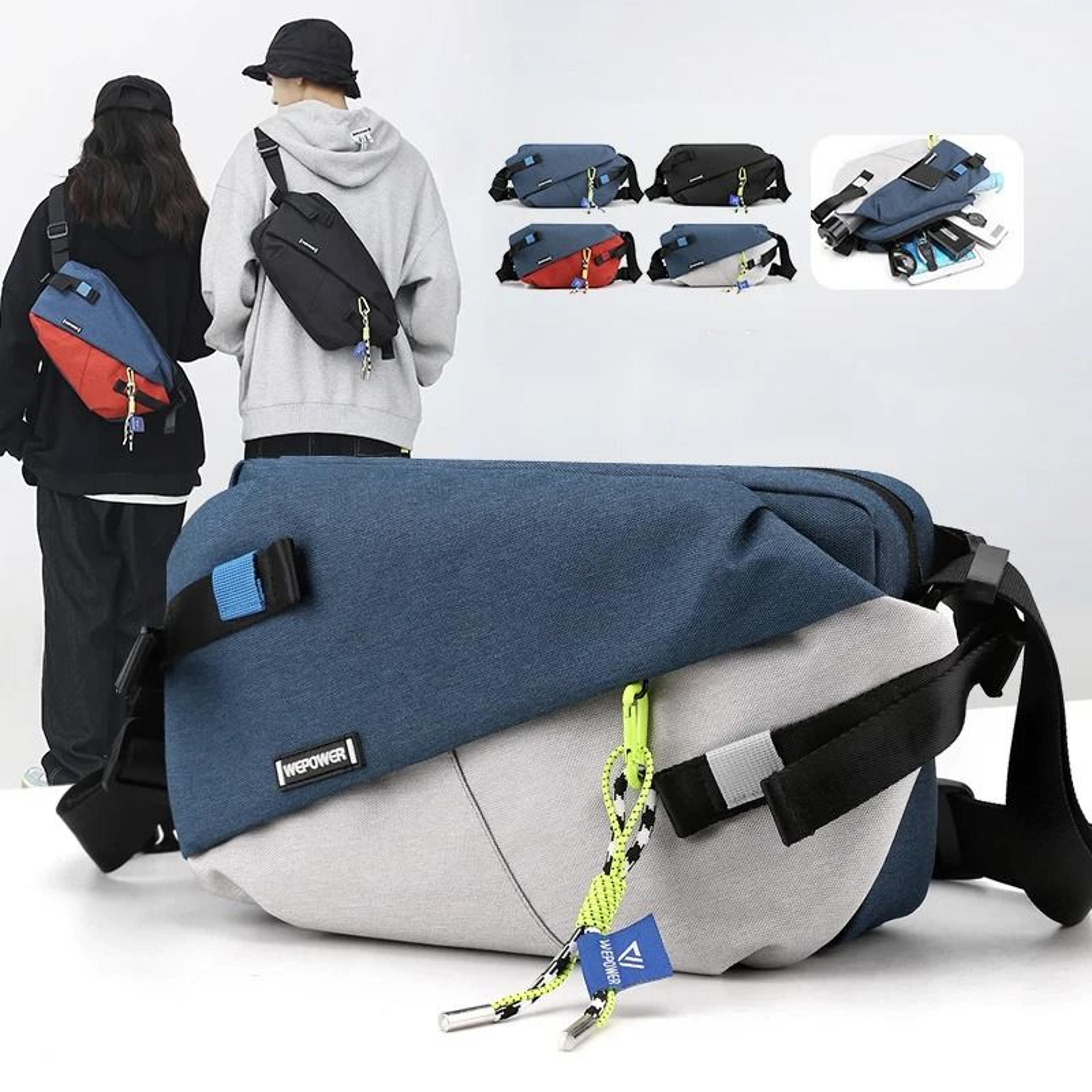nylon waist pack unisex chest pack casual outdoor crossbody belt bag for travel