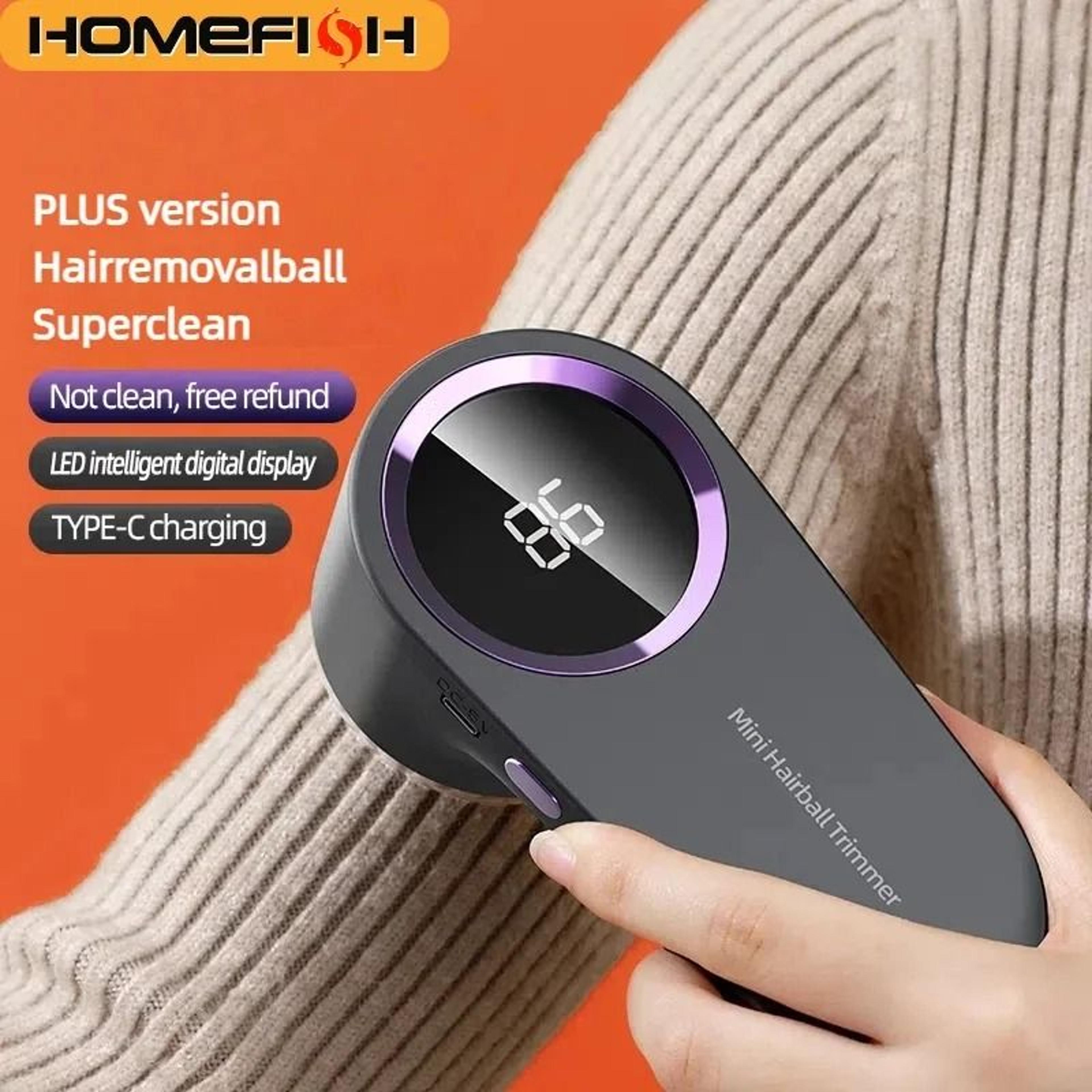 homefish usb rechargeable lint remover fabric shaver for clothes and upholstery
