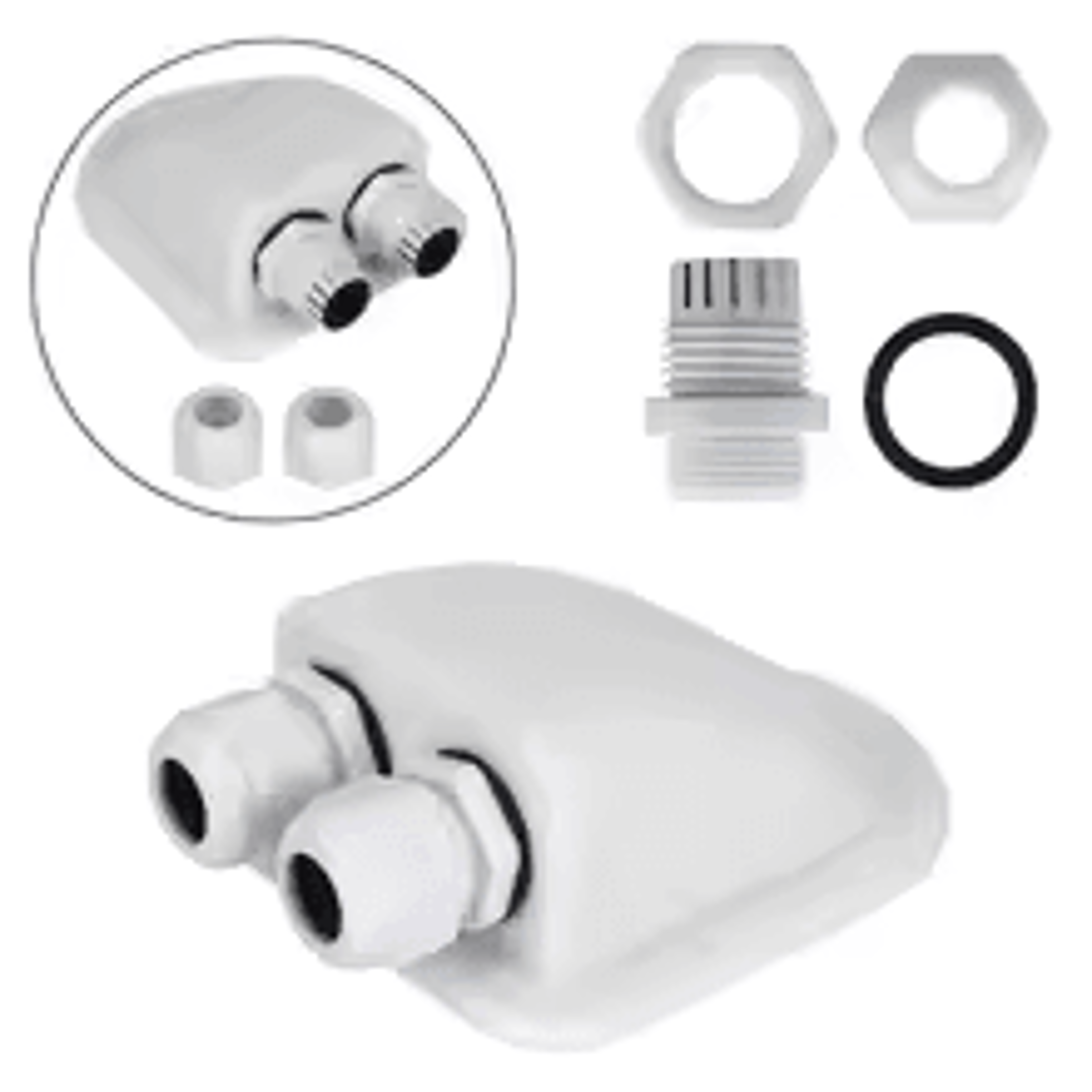 waterproof solar junction box roof wire entry box single hole cable entry gland for solar panel cables