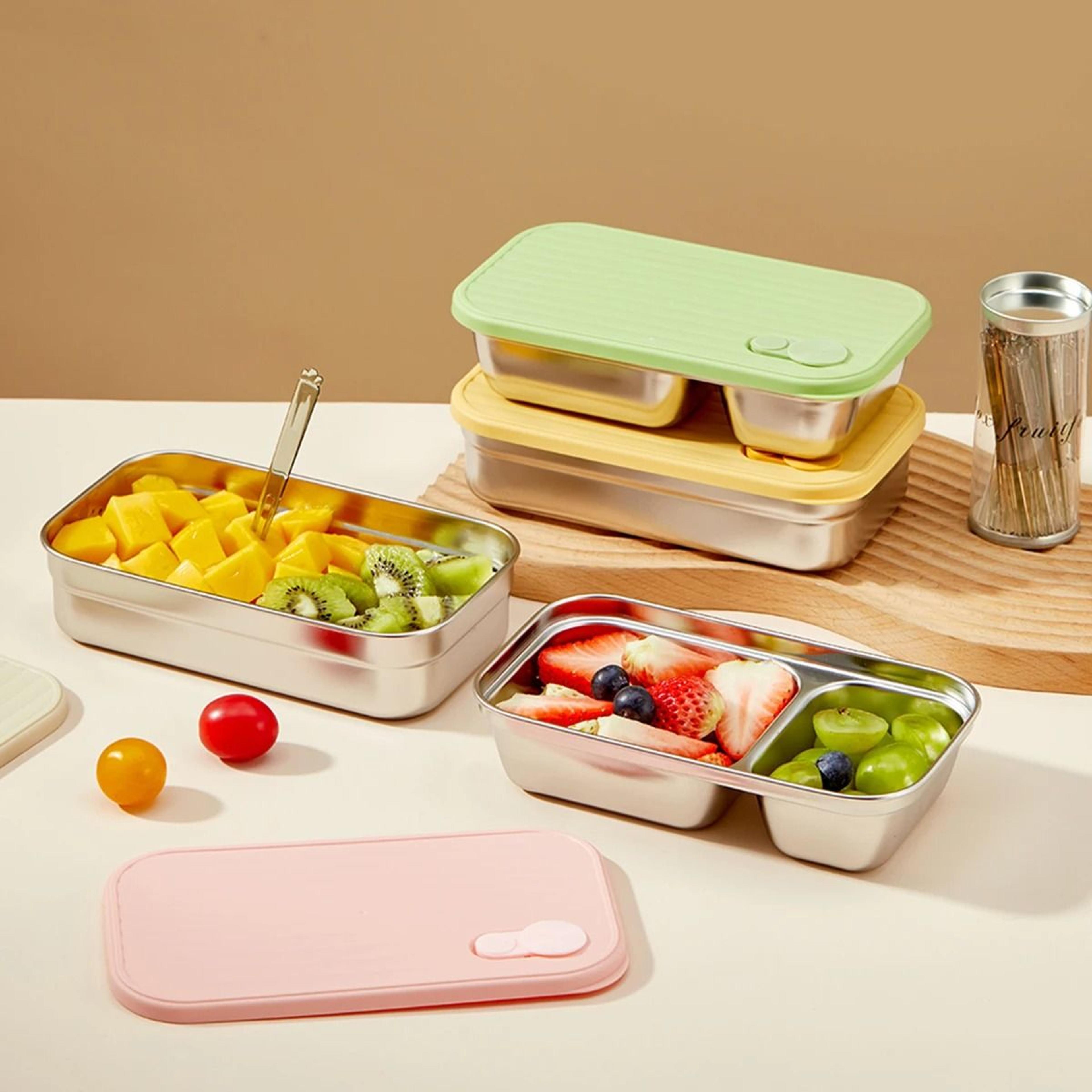 large capacity stainless steel bento lunch box sealed portable food container