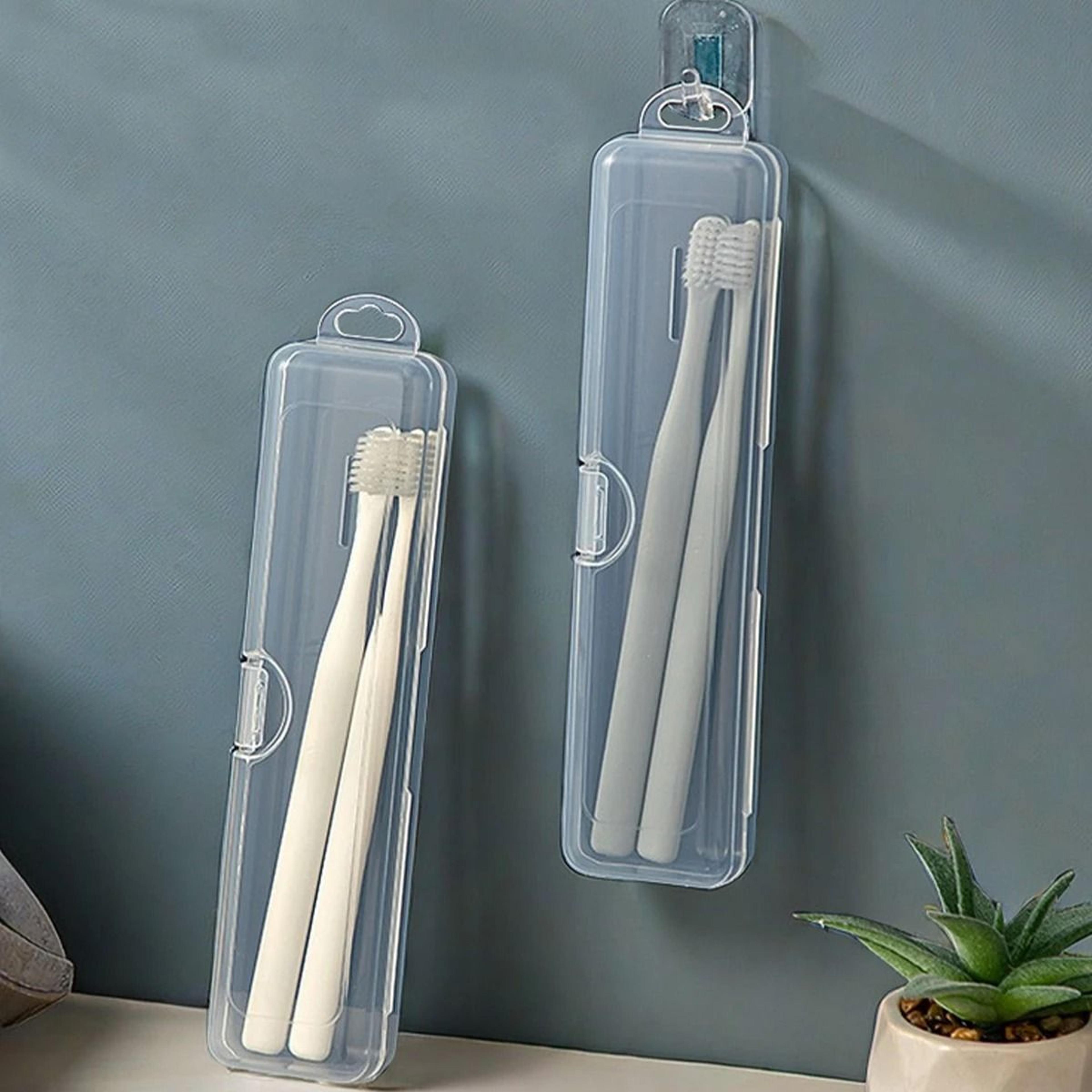 transparent toothbrush case portable toothbrush holder storage container