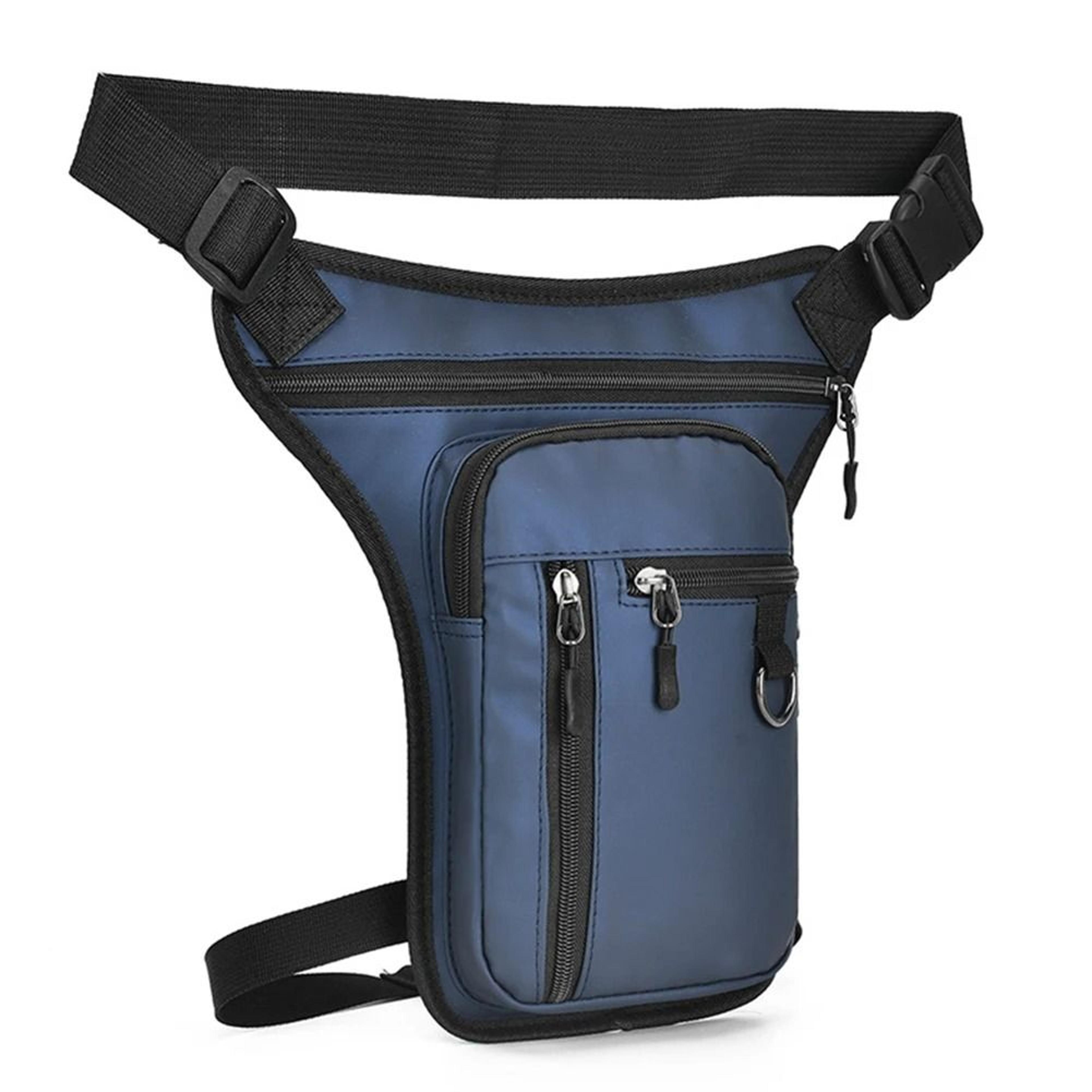 motorcycle drop leg bag waterproof nylon thigh and waist bag for men