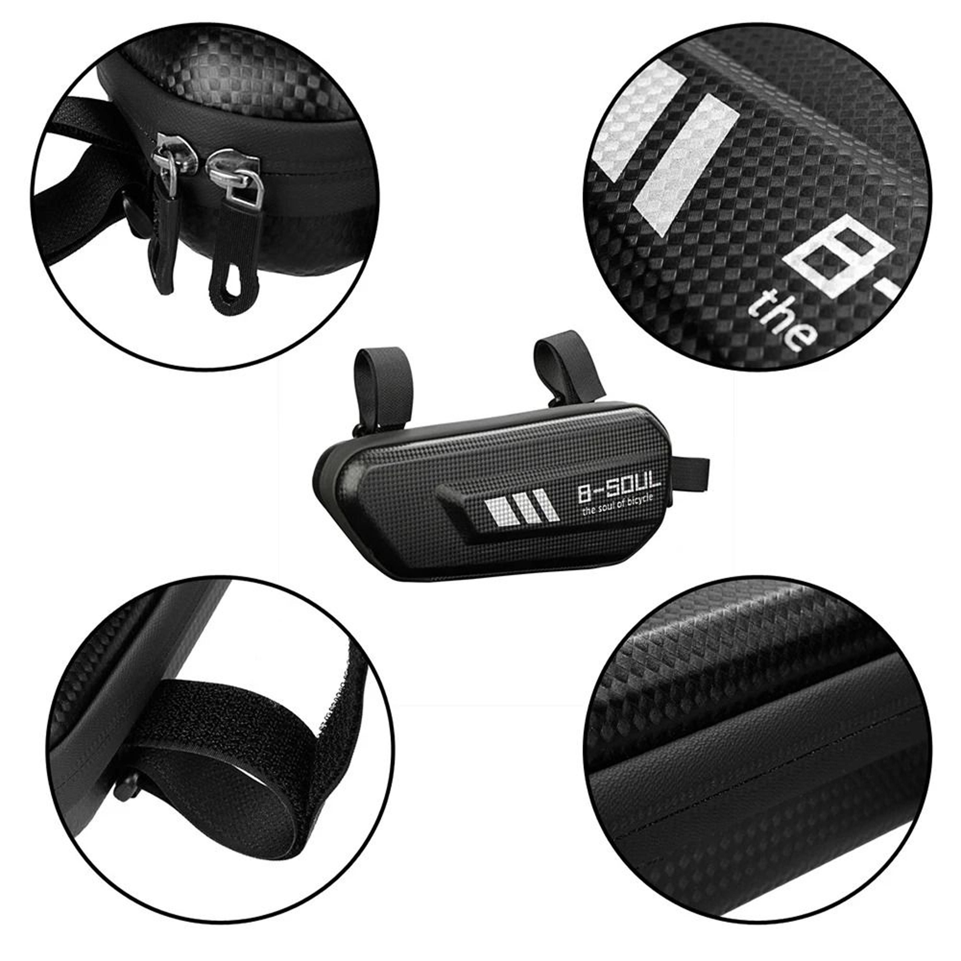 b soul waterproof motorcycle side bag eva hard shell hanging bag
