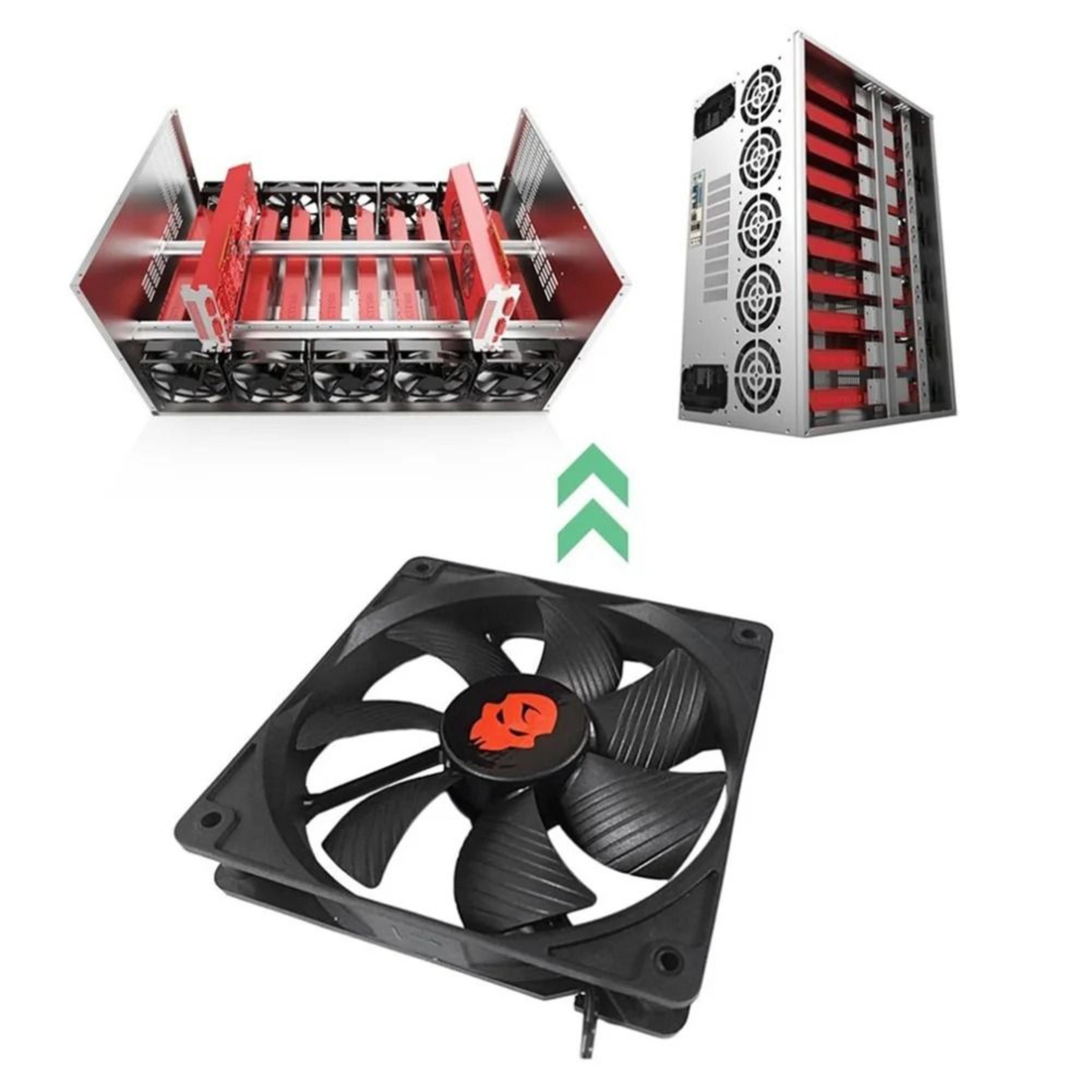120mm high speed pc case fan quiet cpu cooling fan with large airflow