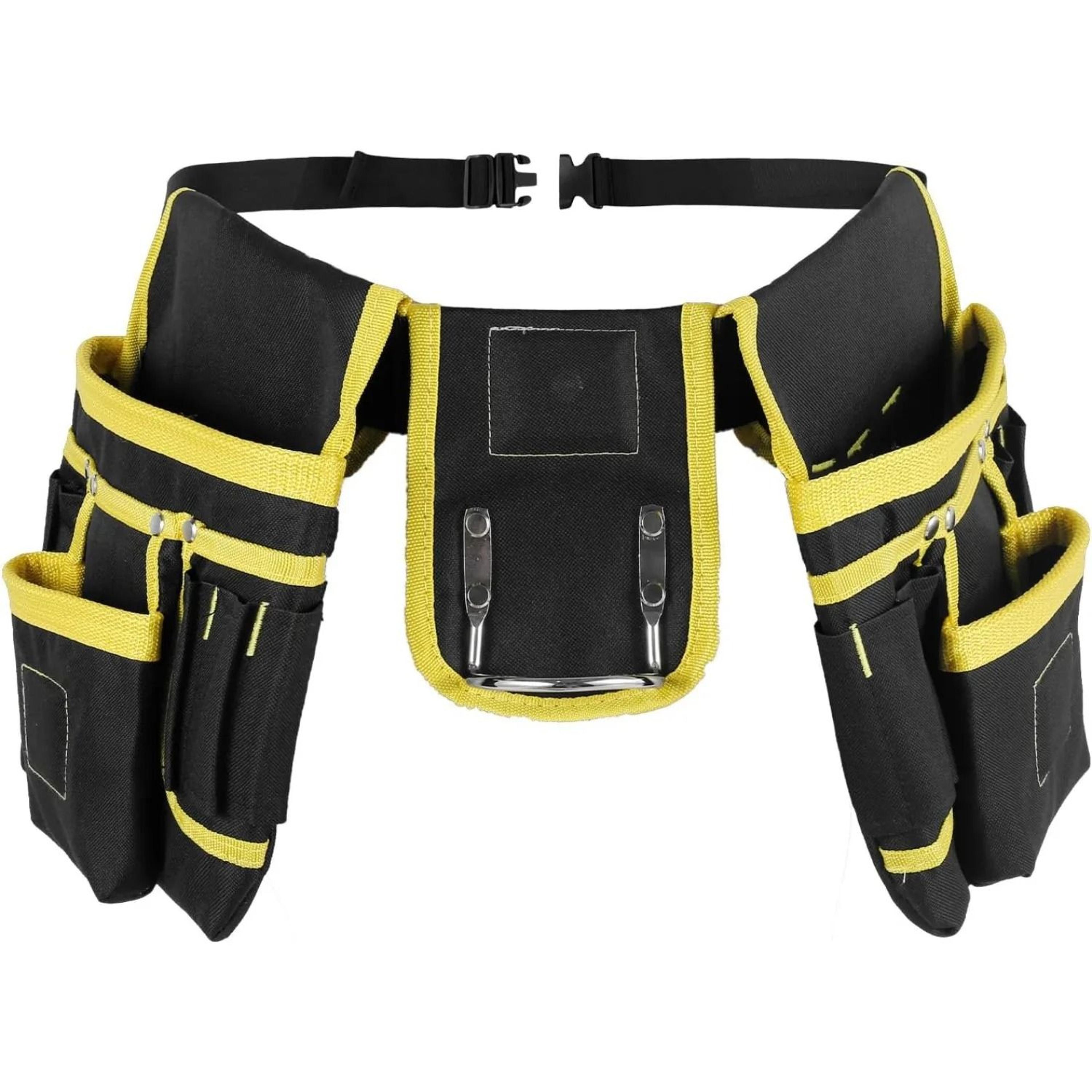 adjustable tool belt bag with detachable work pouch and utility pockets