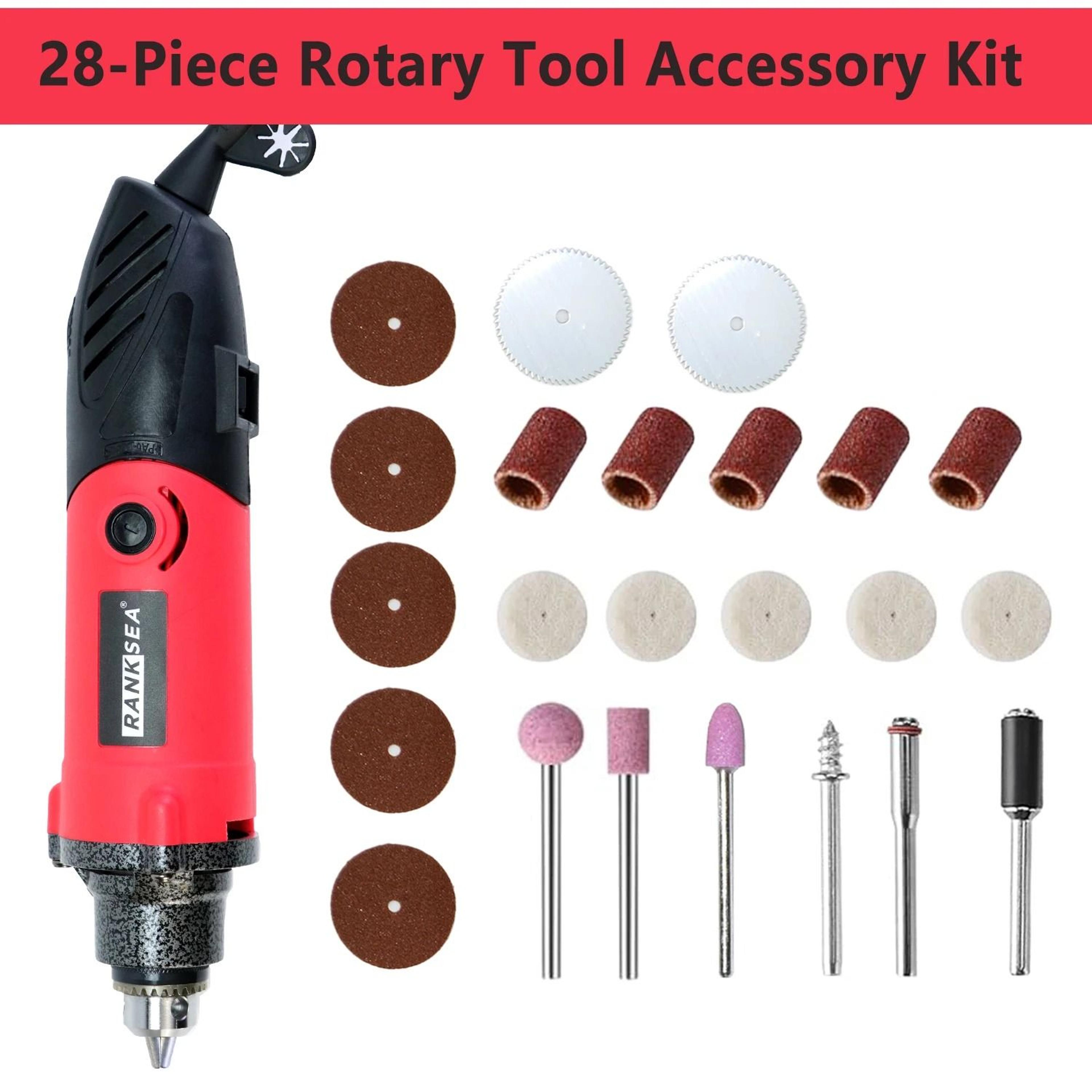 high power corded rotary tool kit with flex shaft multi function chuck for diy and home projects