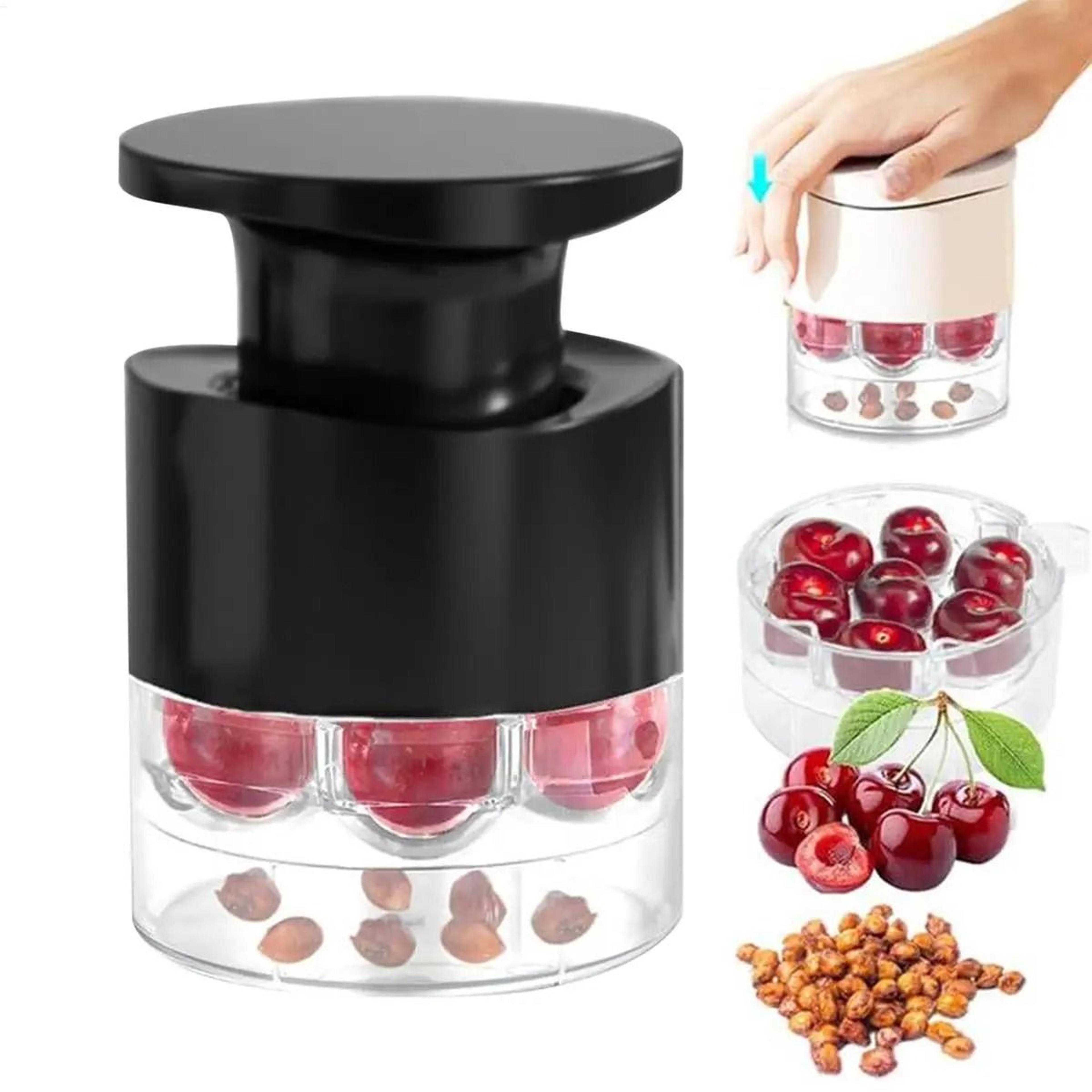 easy press cherry pitter tool with 7 hole fruit corer