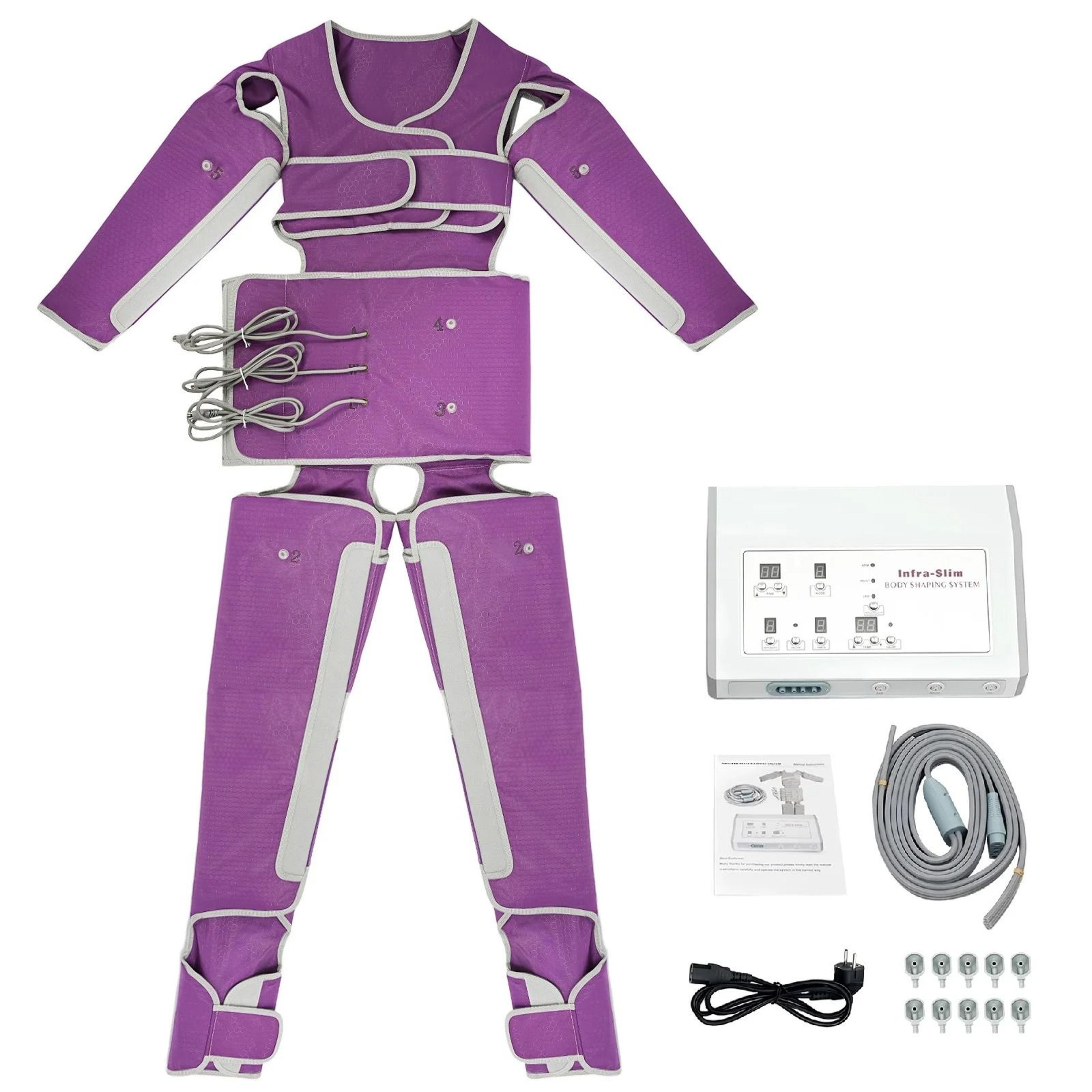 400w pressotherapy machine air compression slimming suit with heating massage