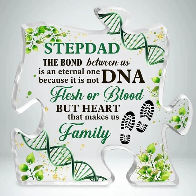 HeartWords Stepdad Clear Desk Decorative Sign Gift 0